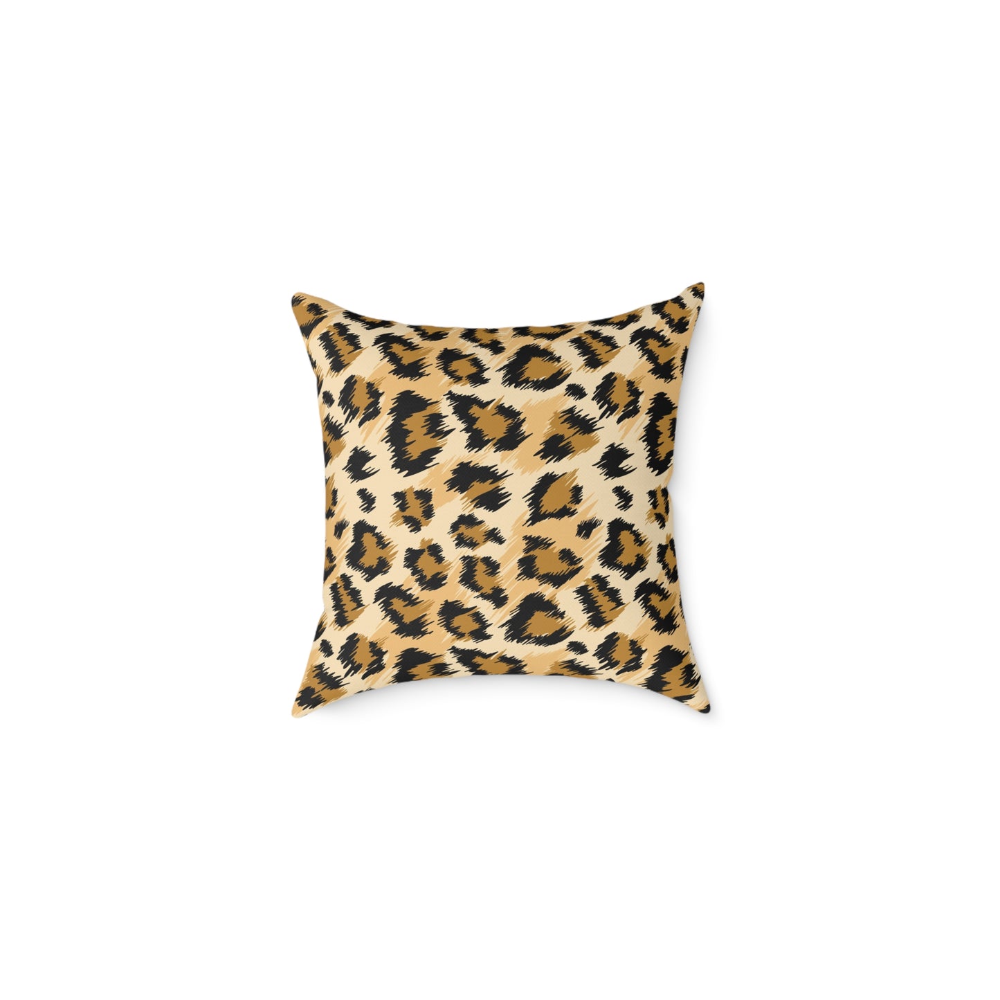 Leopard Print Y2k Square Canvas Pillow, Decorative Cushion, Living Room Decor, Animal Print Throw Pillow, Home Gift for Cat Lovers