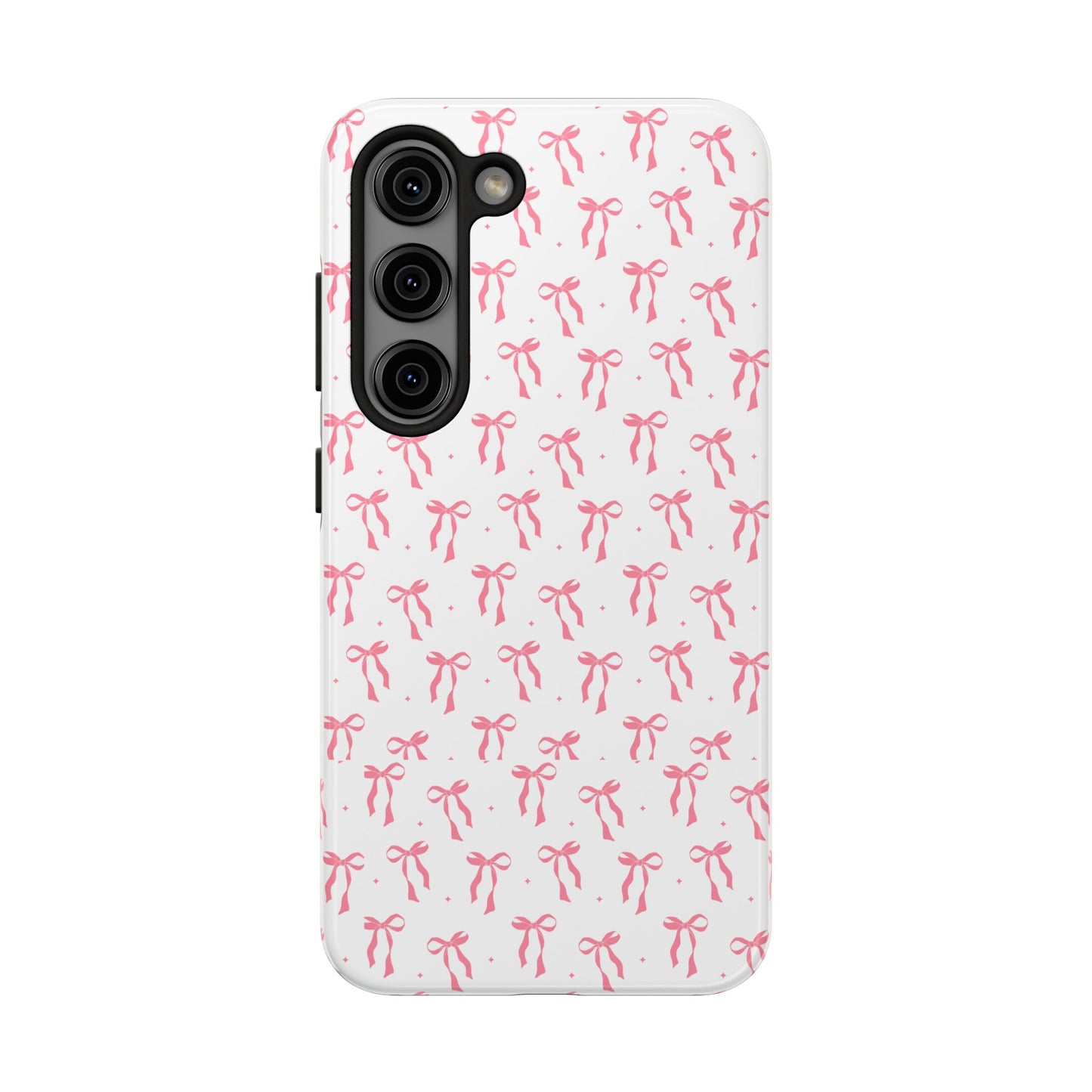 Ribbon Ballet Tough Phone Case - Stylish pink bows aesthetic