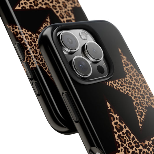 Y2k Leopard Print Tough Phone Cases, Durable Cases for Trendsetters, Chic Gift for Her, Stylish Tech Accessories