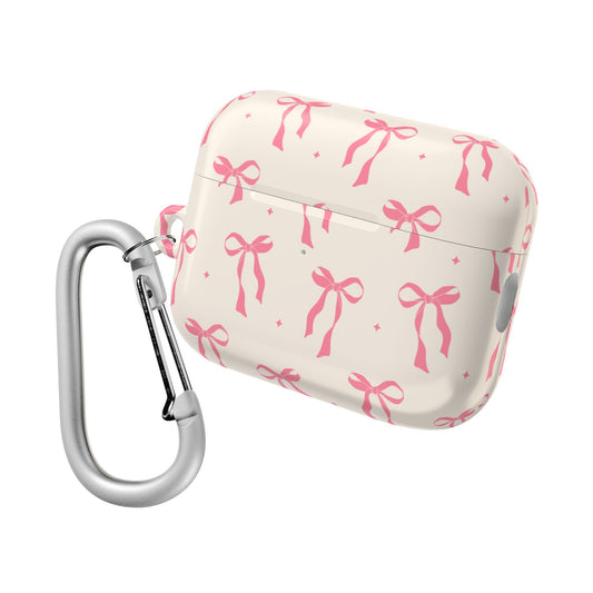Chic Pink Ribbon AirPod Case - Stylish Protection for Music Lovers