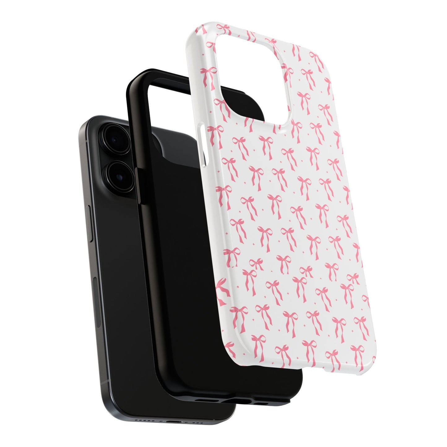 Ribbon Ballet Tough Phone Case - Stylish pink bows aesthetic