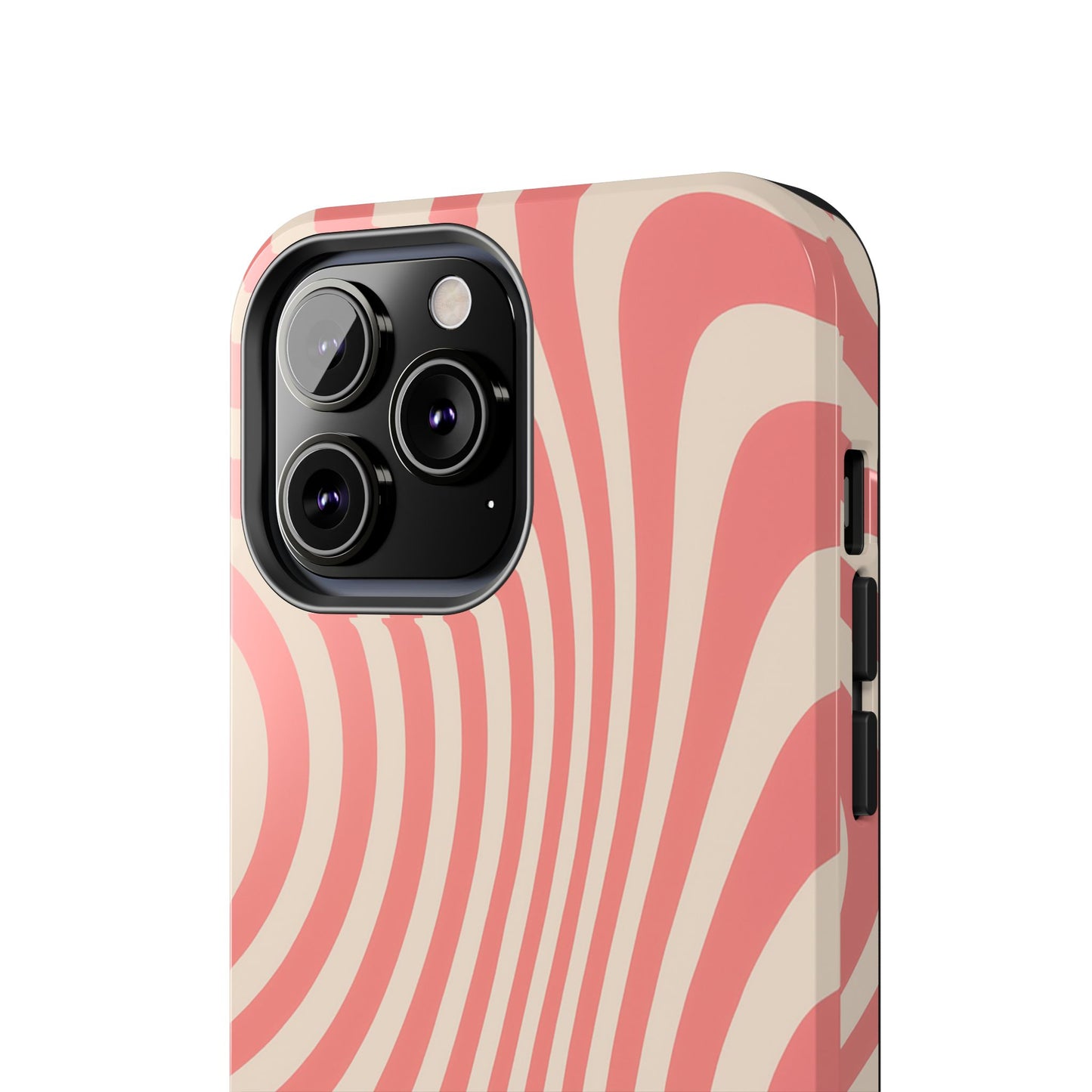 Stylish Waves Phone Case - Trendy Mobile Accessory, Durable Protection, Gift for Teens, Modern Design, Pink Aesthetic