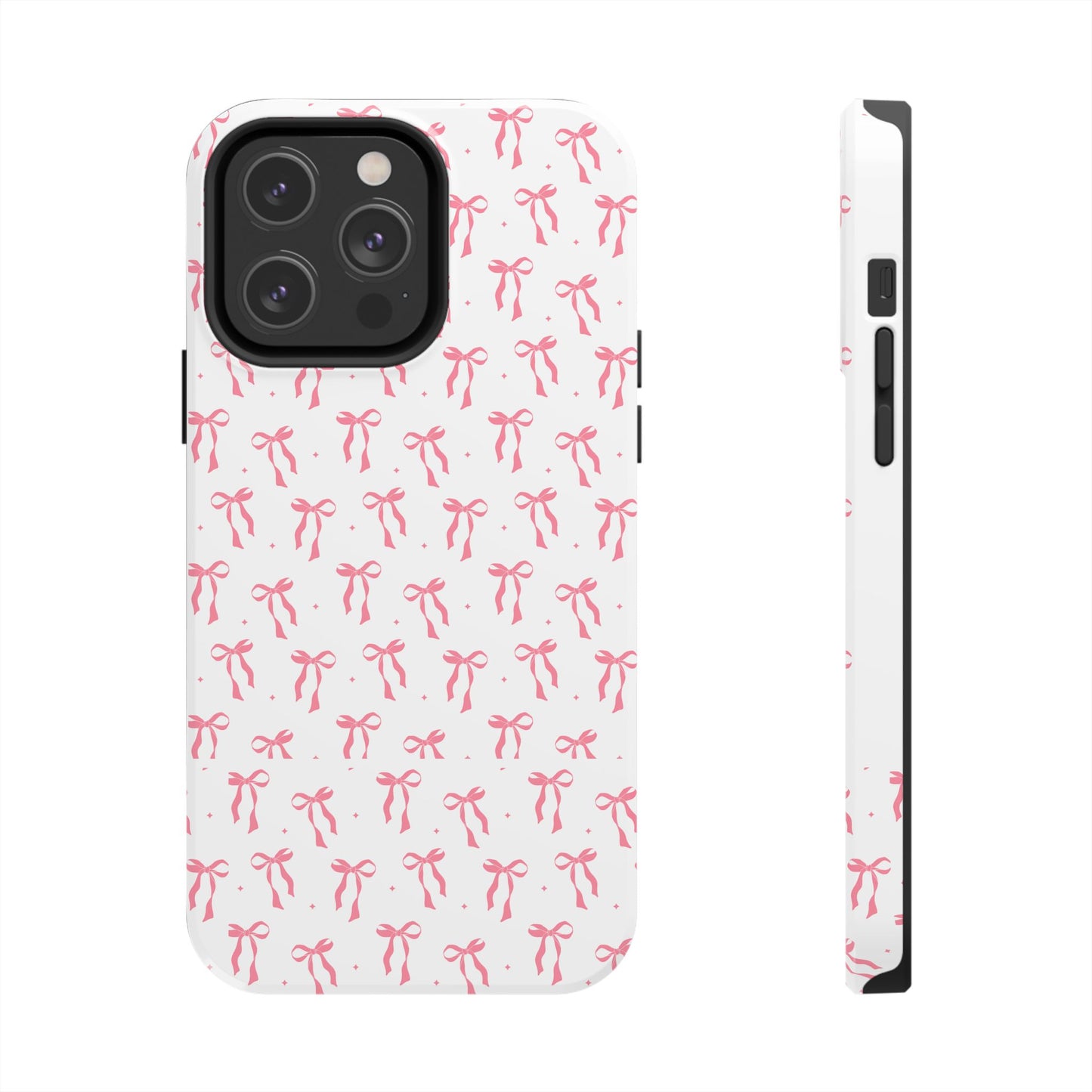 Ribbon Ballet Tough Phone Case - Stylish pink bows aesthetic