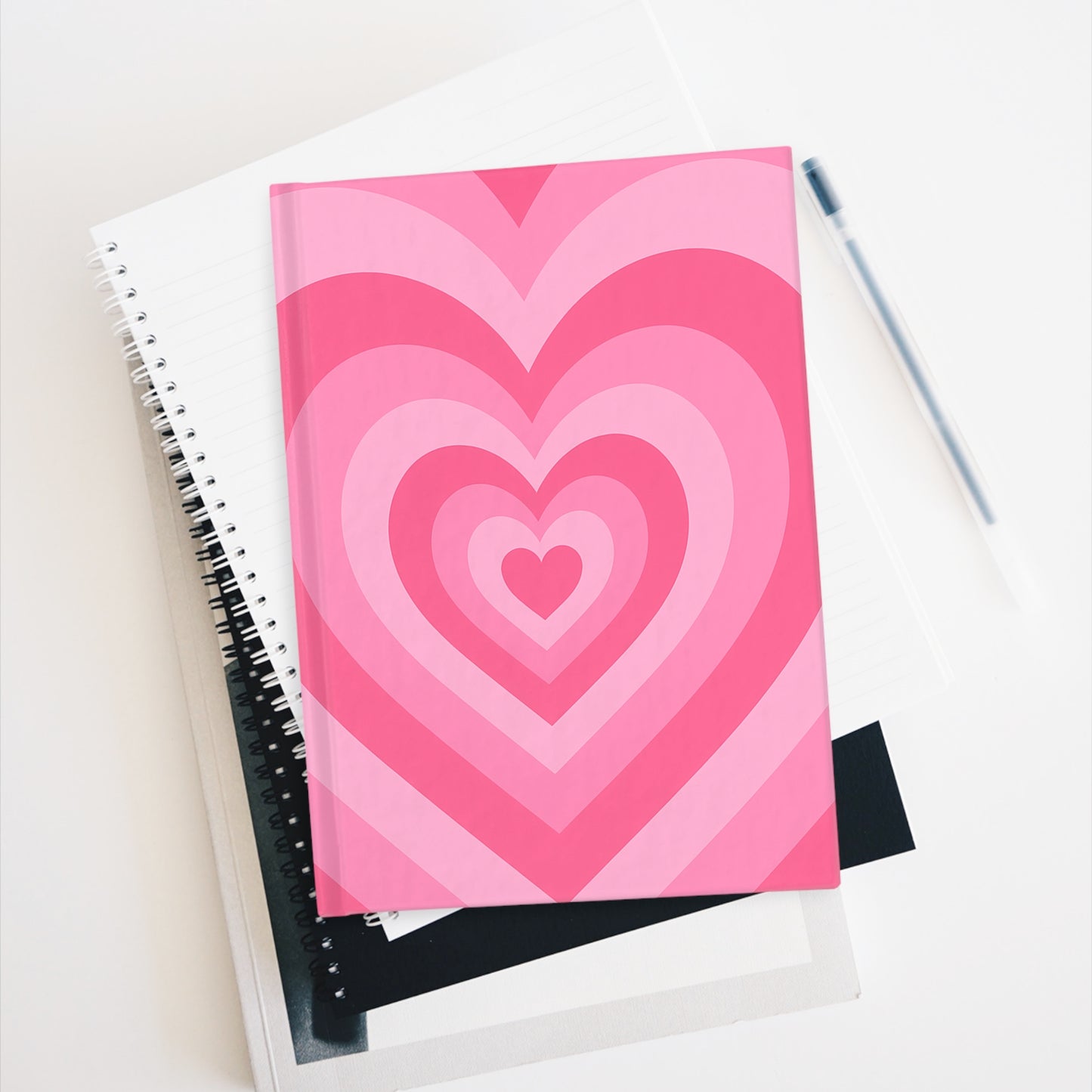 Heart Patterned Journal, Perfect for Gift Giving, Writing, or Daily Reflections, Cute Stationery, Valentines Day Ideas, Girls Gift
