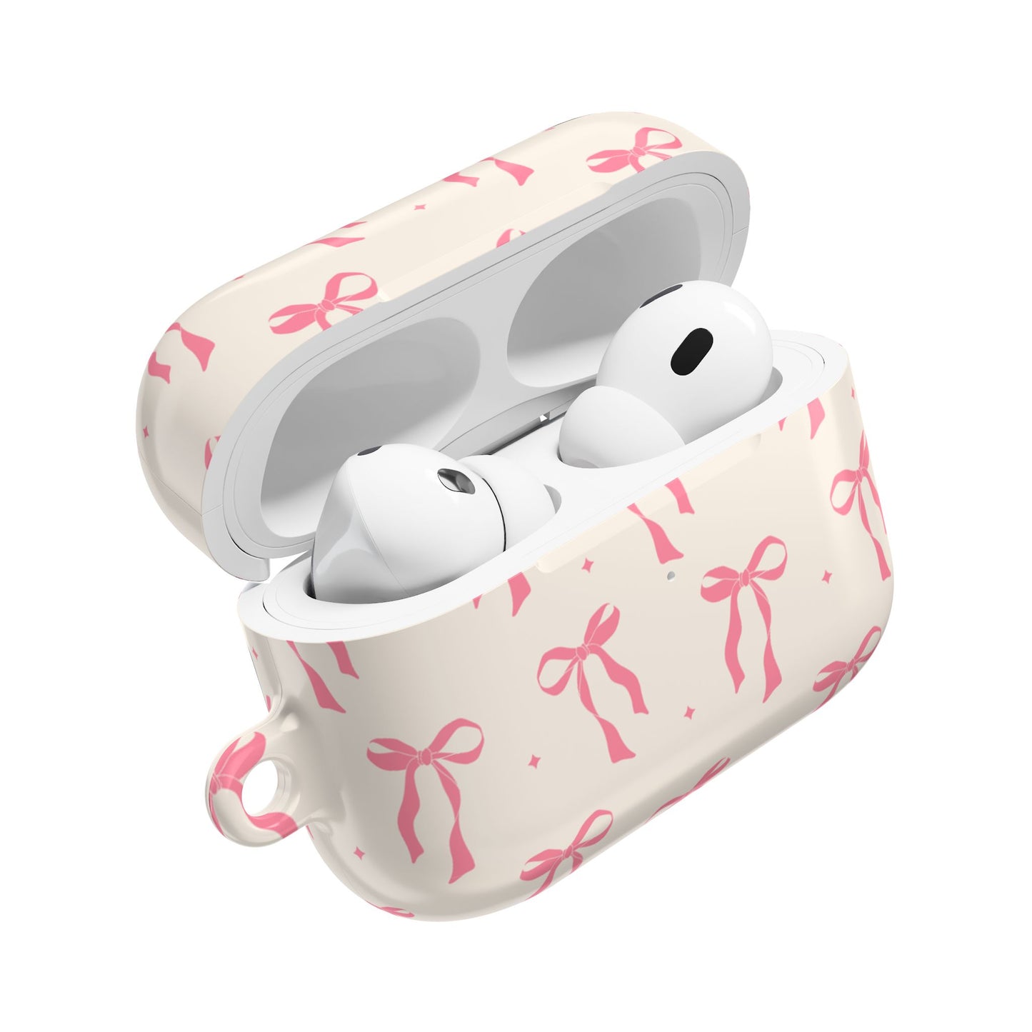 Chic Pink Ribbon AirPod Case - Stylish Protection for Music Lovers
