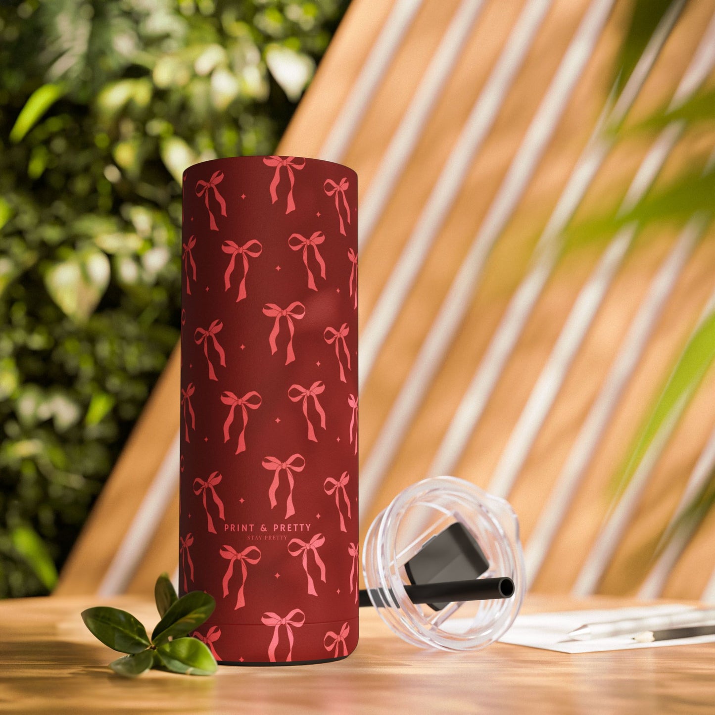 Pretty Red Bows & Ribbons 20oz Matte Tumbler - Perfect for Gifts and Celebrations