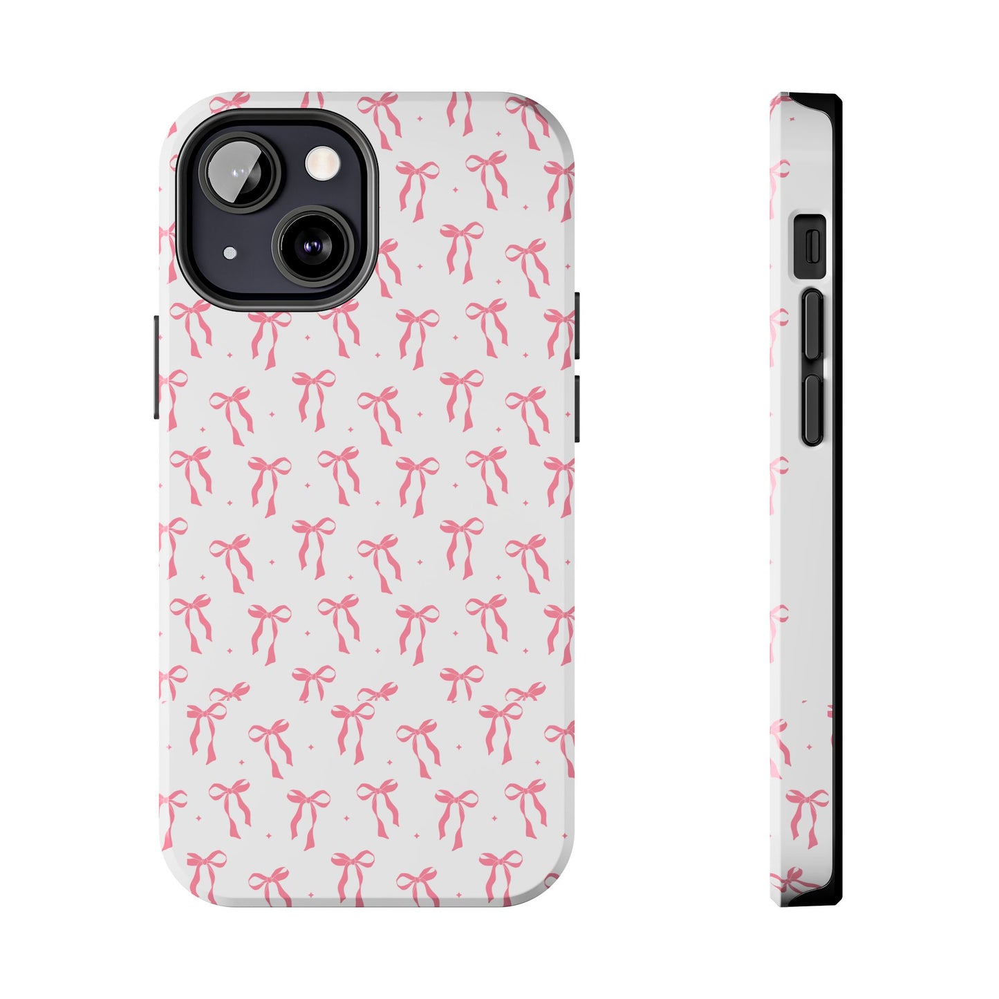 Ribbon Ballet Tough Phone Case - Stylish pink bows aesthetic