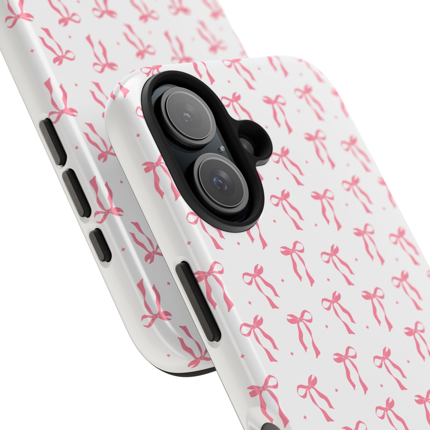 Ribbon Ballet Tough Phone Case - Stylish pink bows aesthetic