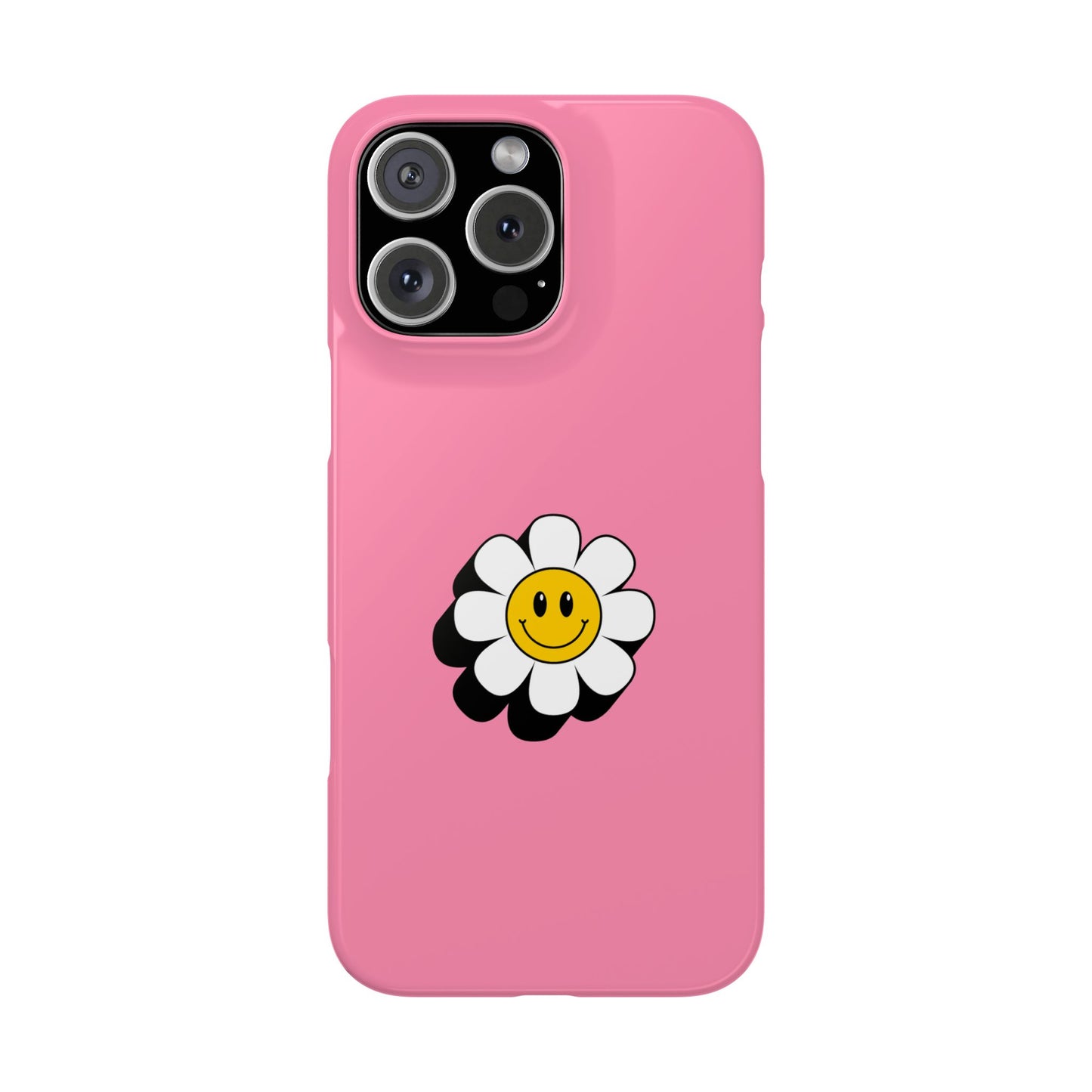 Cheerful Daisy Phone Case, Slim Phone Cover, Cute Floral Case, Unique Gift, Trendy Accessory for Spring, Pastel Aesthetic