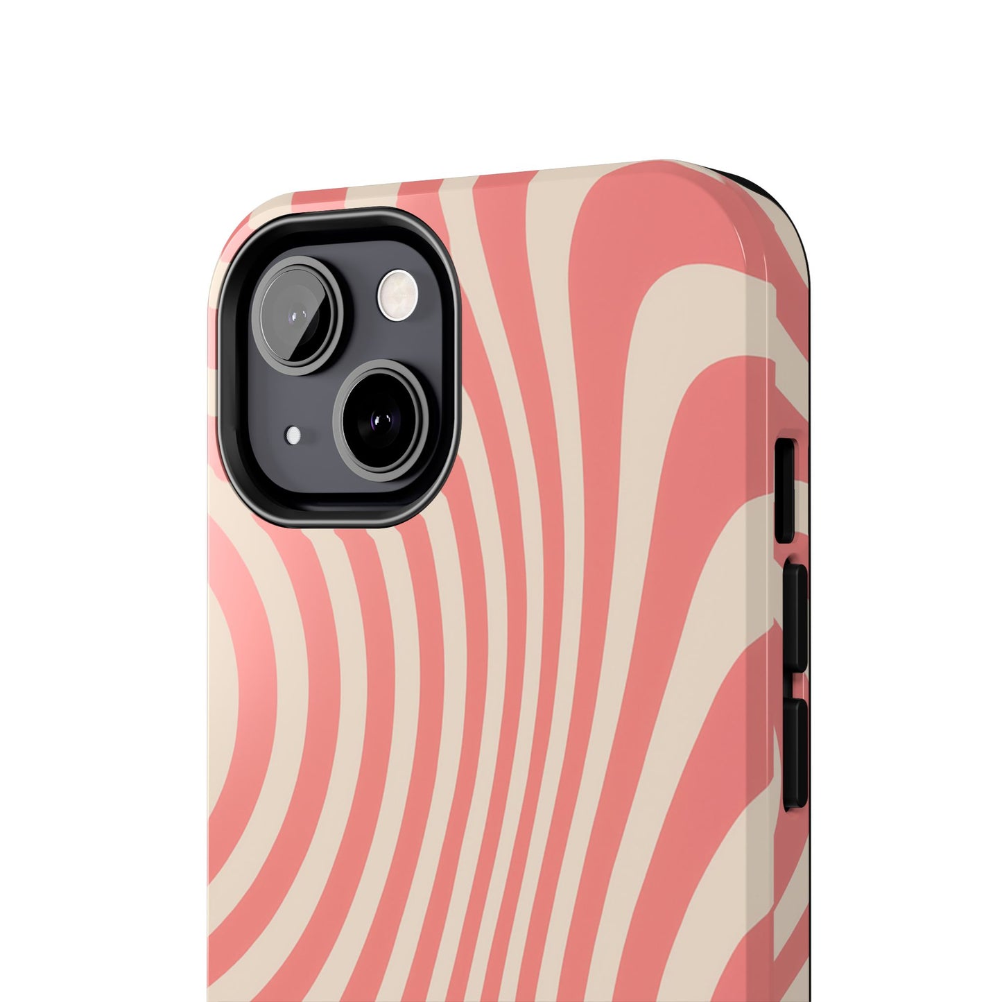 Stylish Waves Phone Case - Trendy Mobile Accessory, Durable Protection, Gift for Teens, Modern Design, Pink Aesthetic