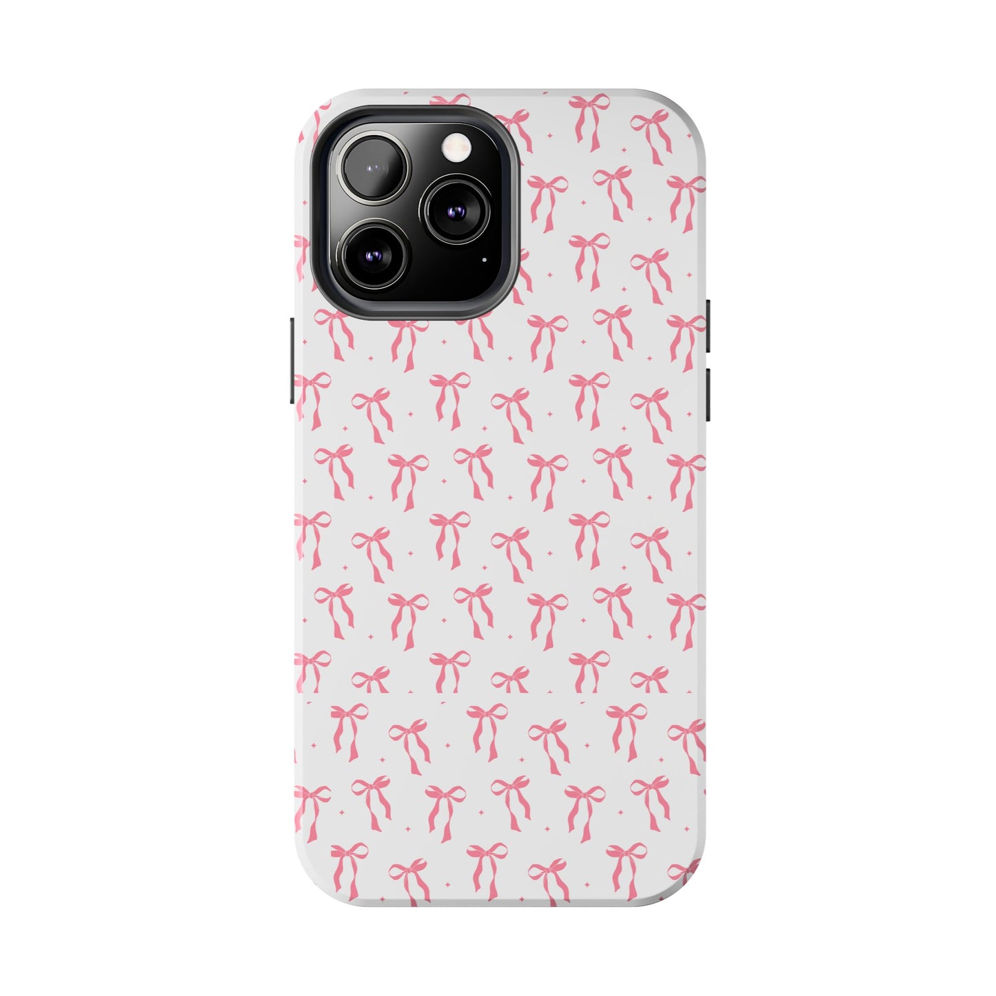 Ribbon Ballet Tough Phone Case - Stylish pink bows aesthetic
