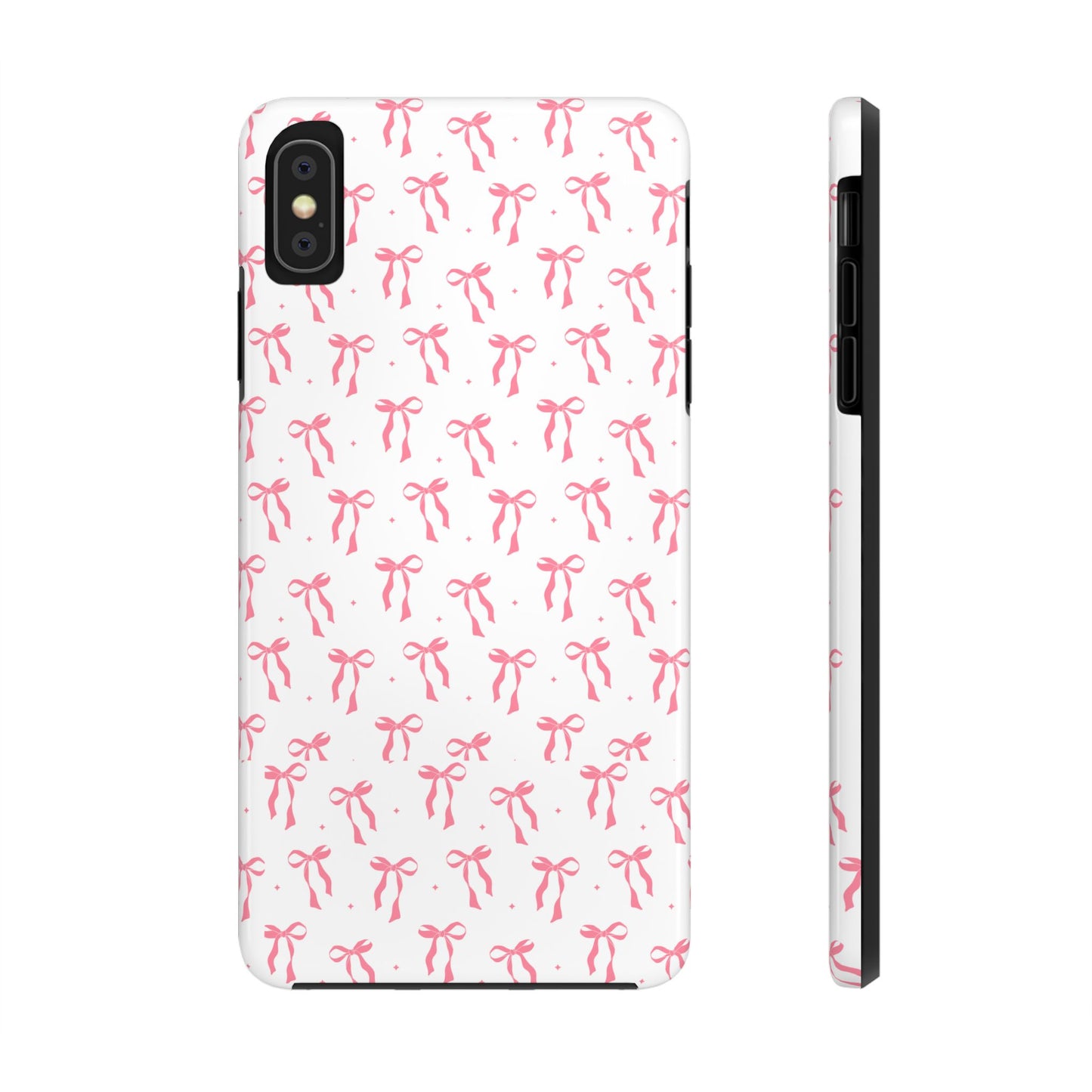 Ribbon Ballet Tough Phone Case - Stylish pink bows aesthetic