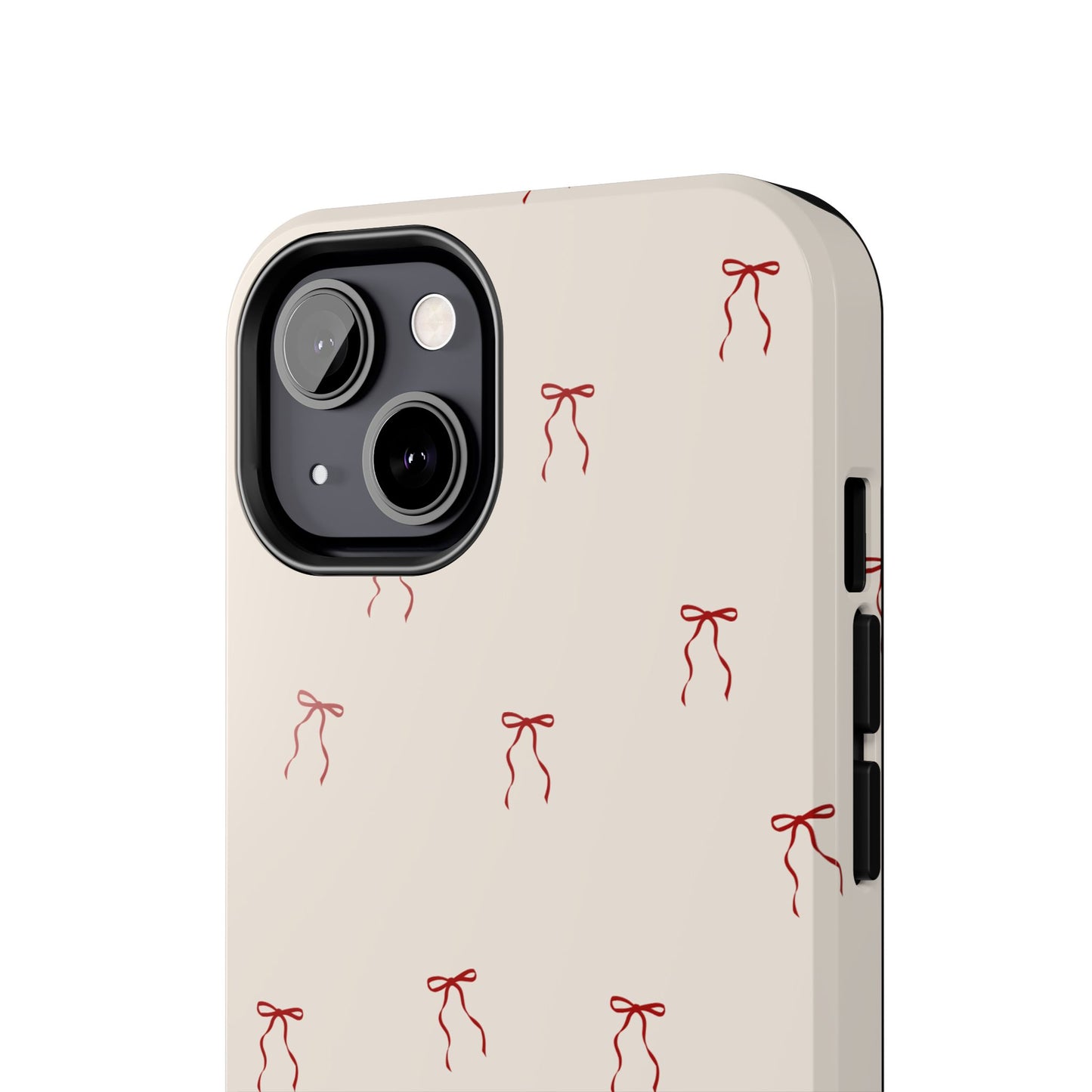 Ribbon Cute Bow Pattern Tough Phone Cases, Bow Phone Cover, Stylish Phone Protectors, Gift for Girls, Trendy Tech Accessories