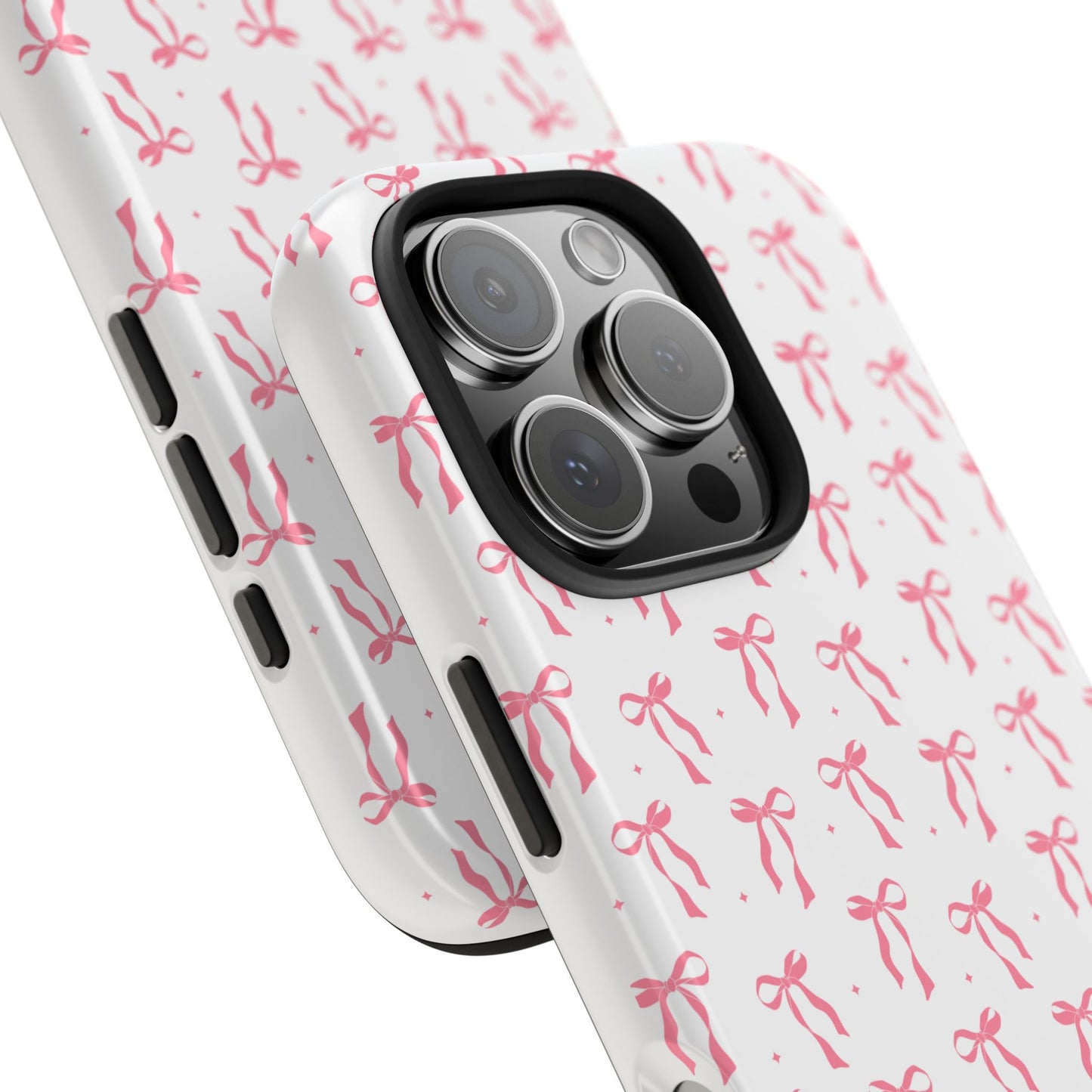 Ribbon Ballet Tough Phone Case - Stylish pink bows aesthetic