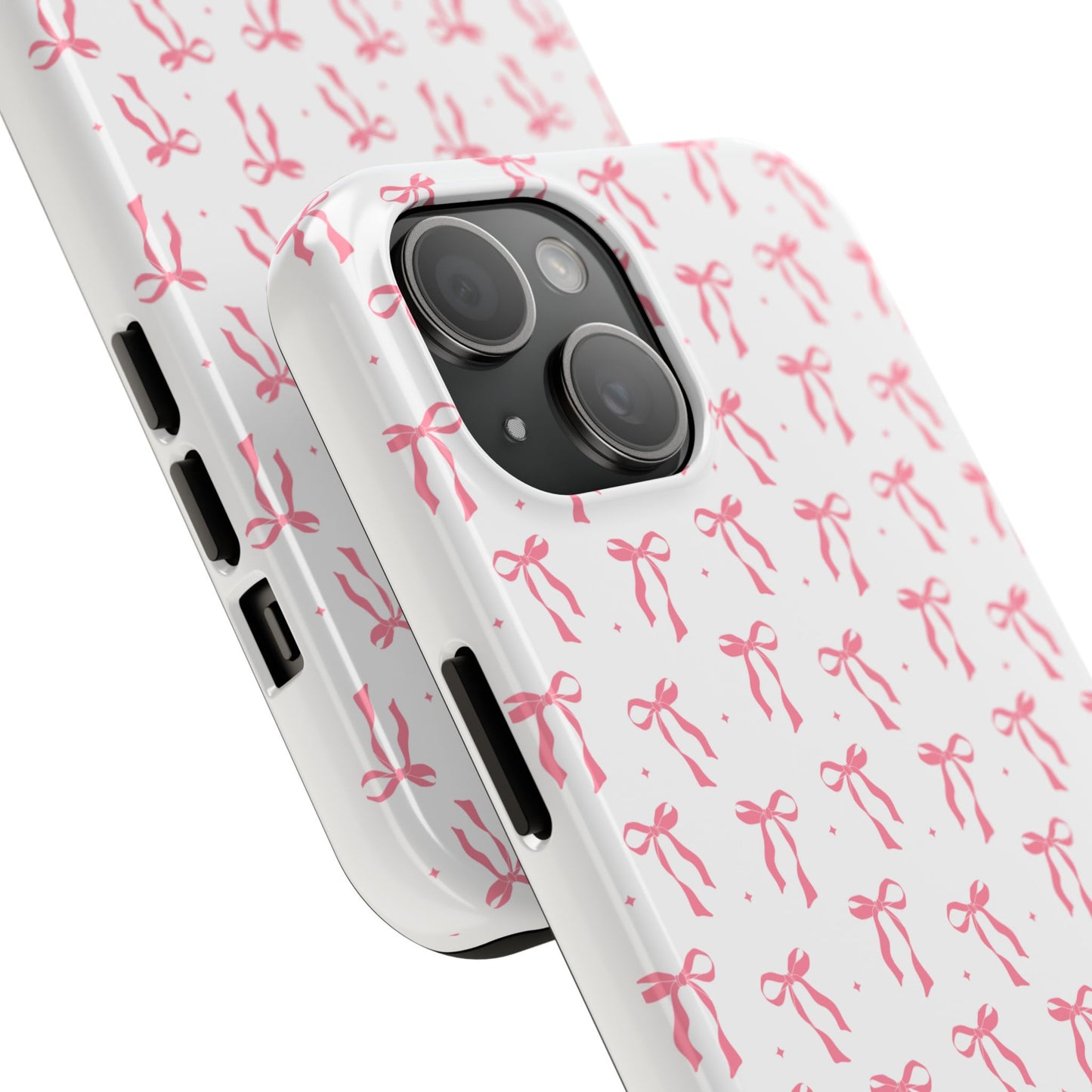 Ribbon Ballet Tough Phone Case - Stylish pink bows aesthetic