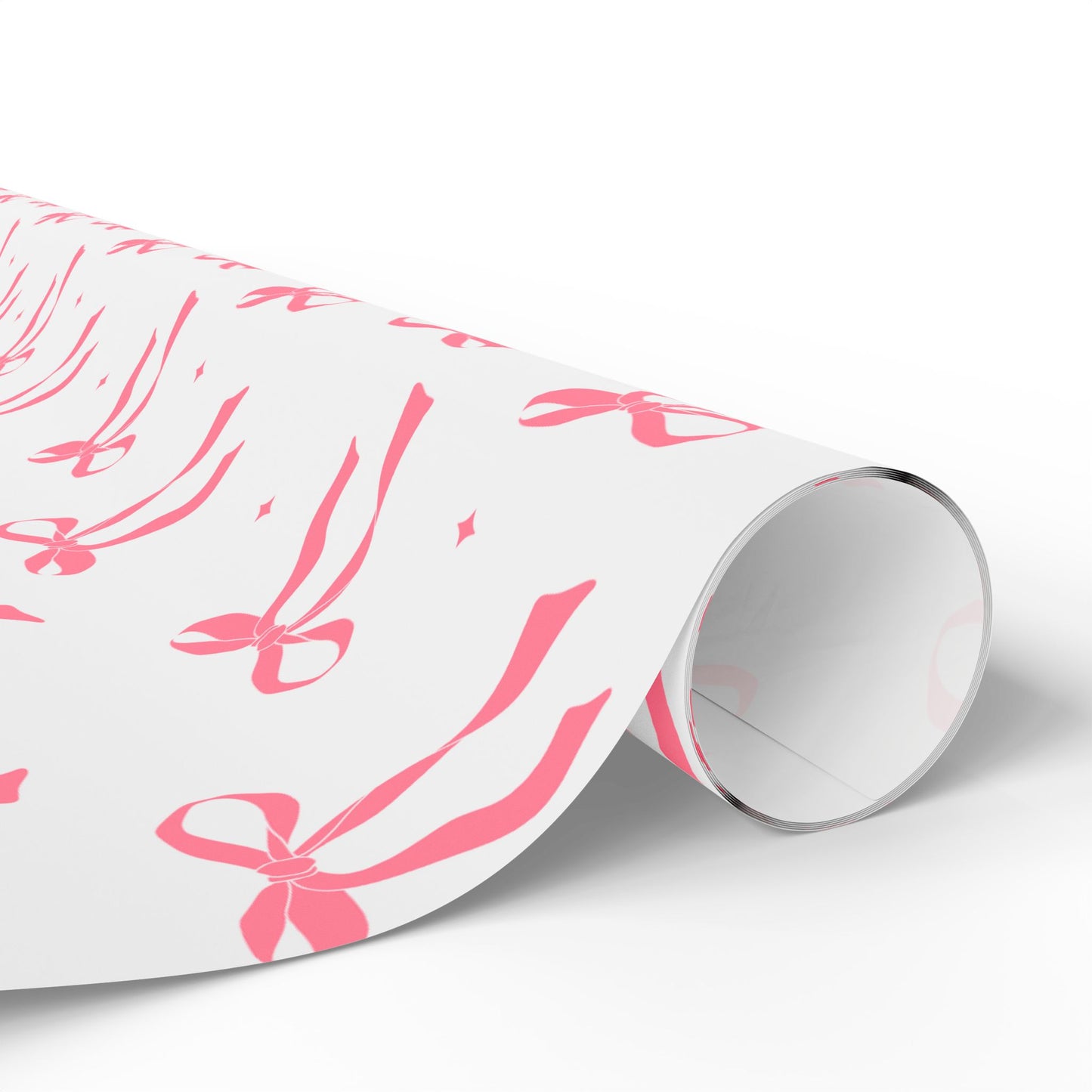 Pink Chic Bow Wrapping Paper - Elegant Gift Wrap for All Occasions
