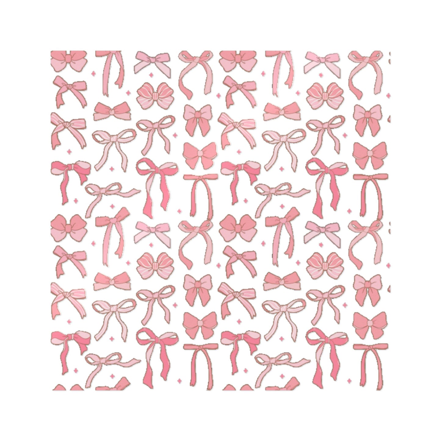 Pretty Chic Pink Bow Die-Cut Stickers - Perfect for Gifts and Decor