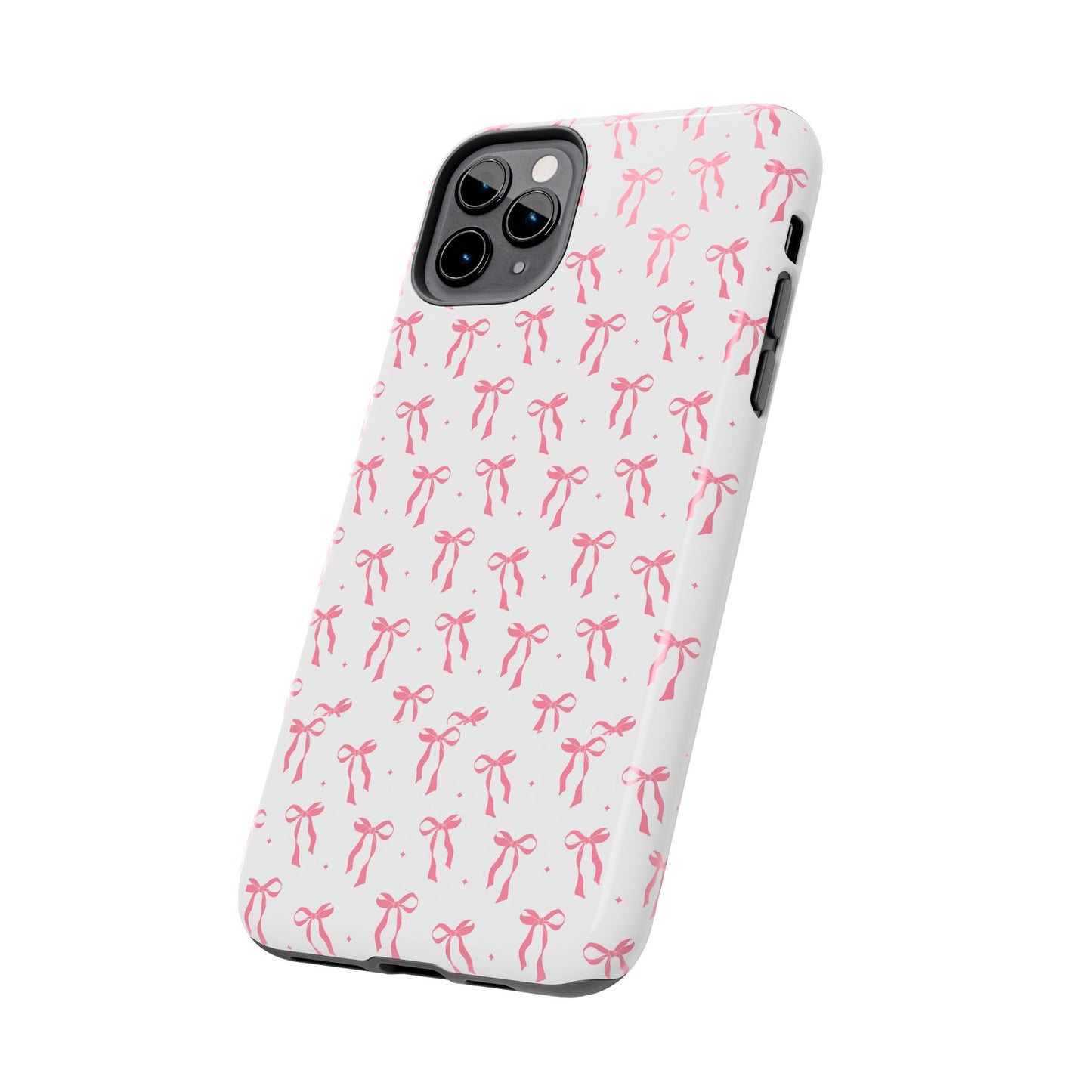 Ribbon Ballet Tough Phone Case - Stylish pink bows aesthetic