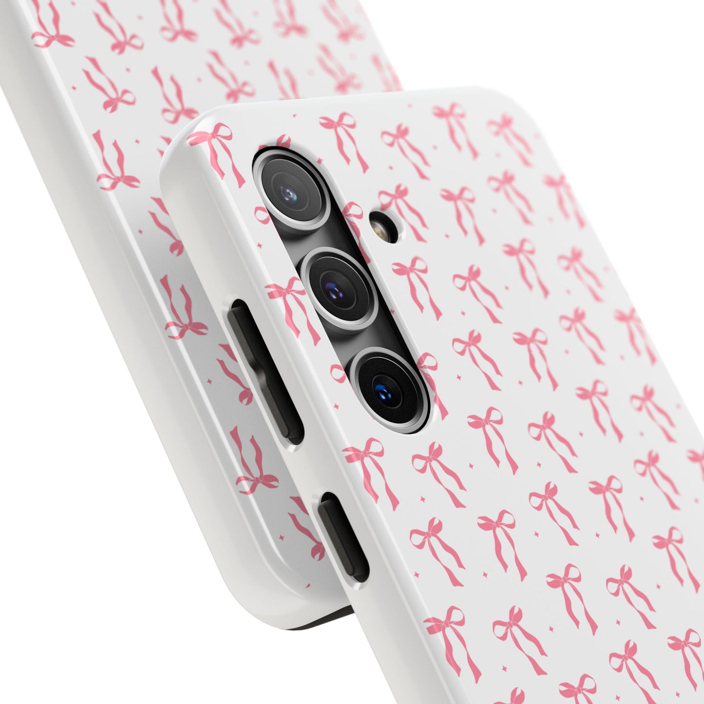 Ribbon Ballet Tough Phone Case - Stylish pink bows aesthetic