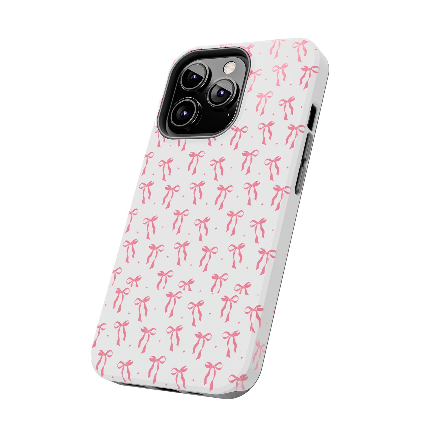 Ribbon Ballet Tough Phone Case - Stylish pink bows aesthetic