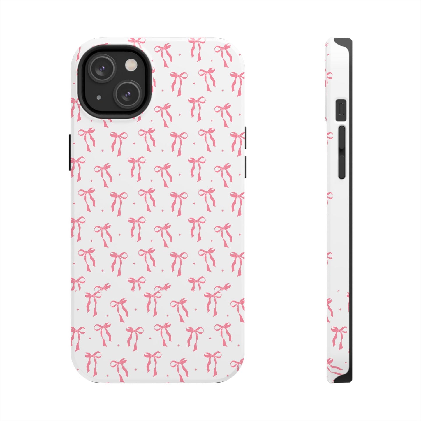 Ribbon Ballet Tough Phone Case - Stylish pink bows aesthetic