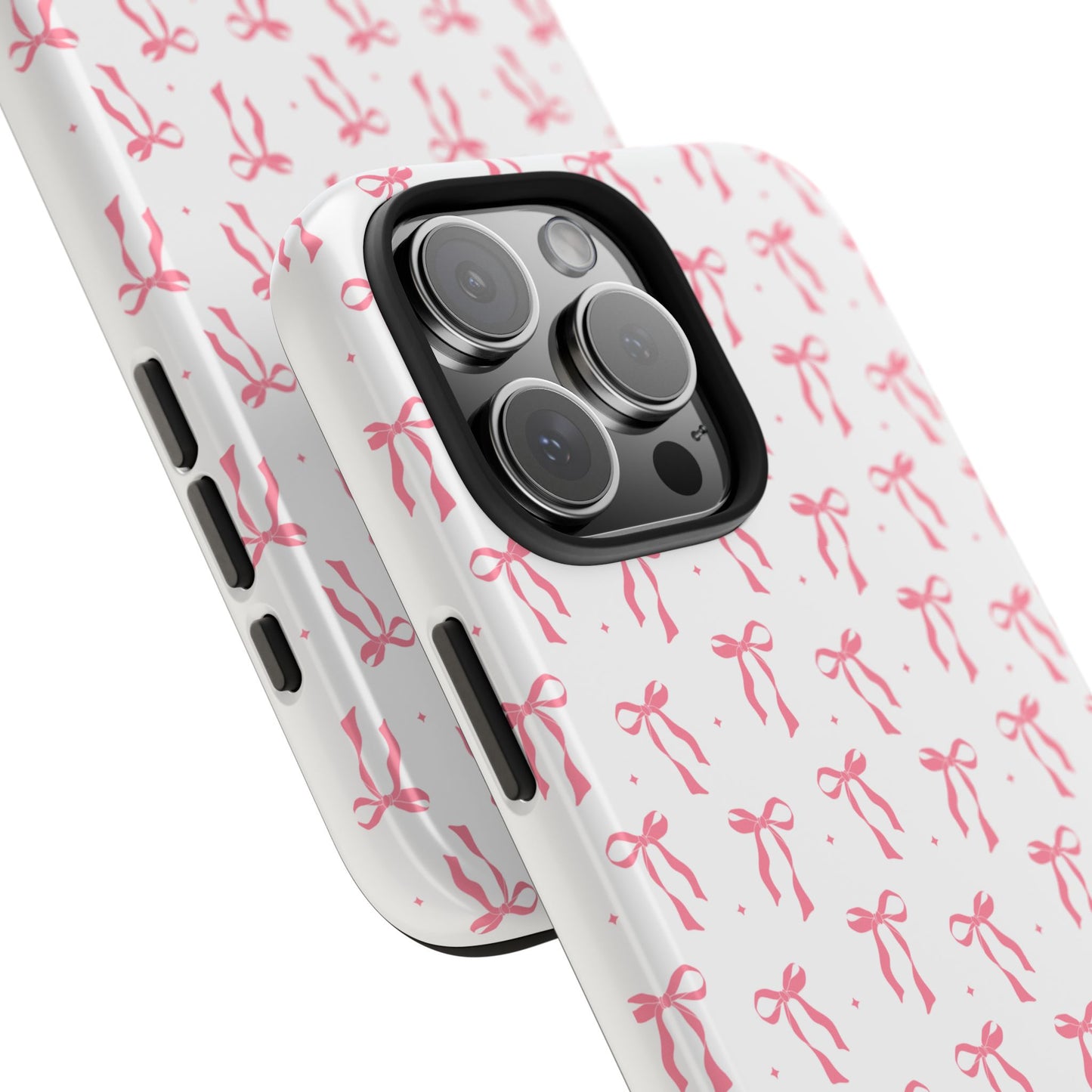 Ribbon Ballet Tough Phone Case - Stylish pink bows aesthetic