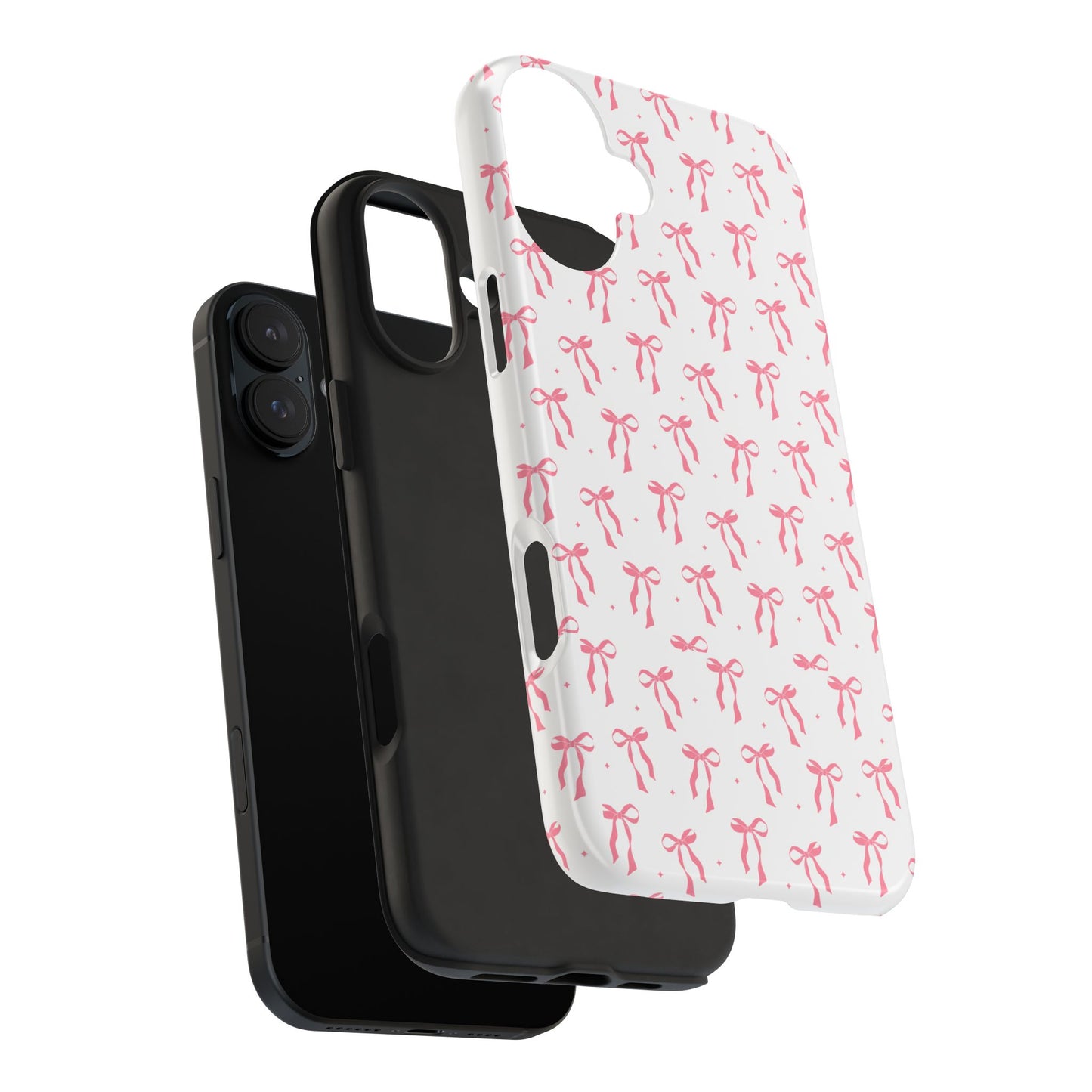Ribbon Ballet Tough Phone Case - Stylish pink bows aesthetic