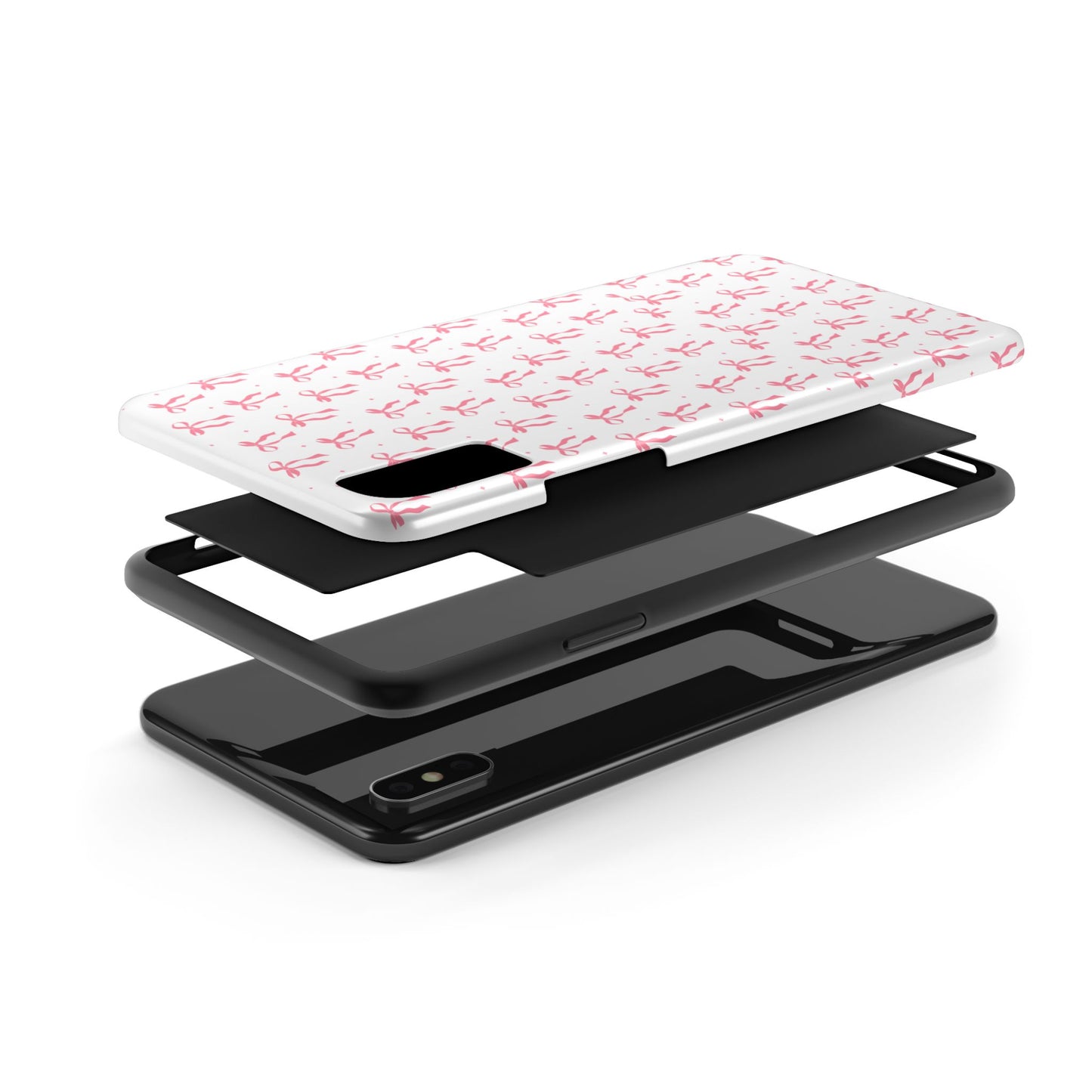 Ribbon Ballet Tough Phone Case - Stylish pink bows aesthetic