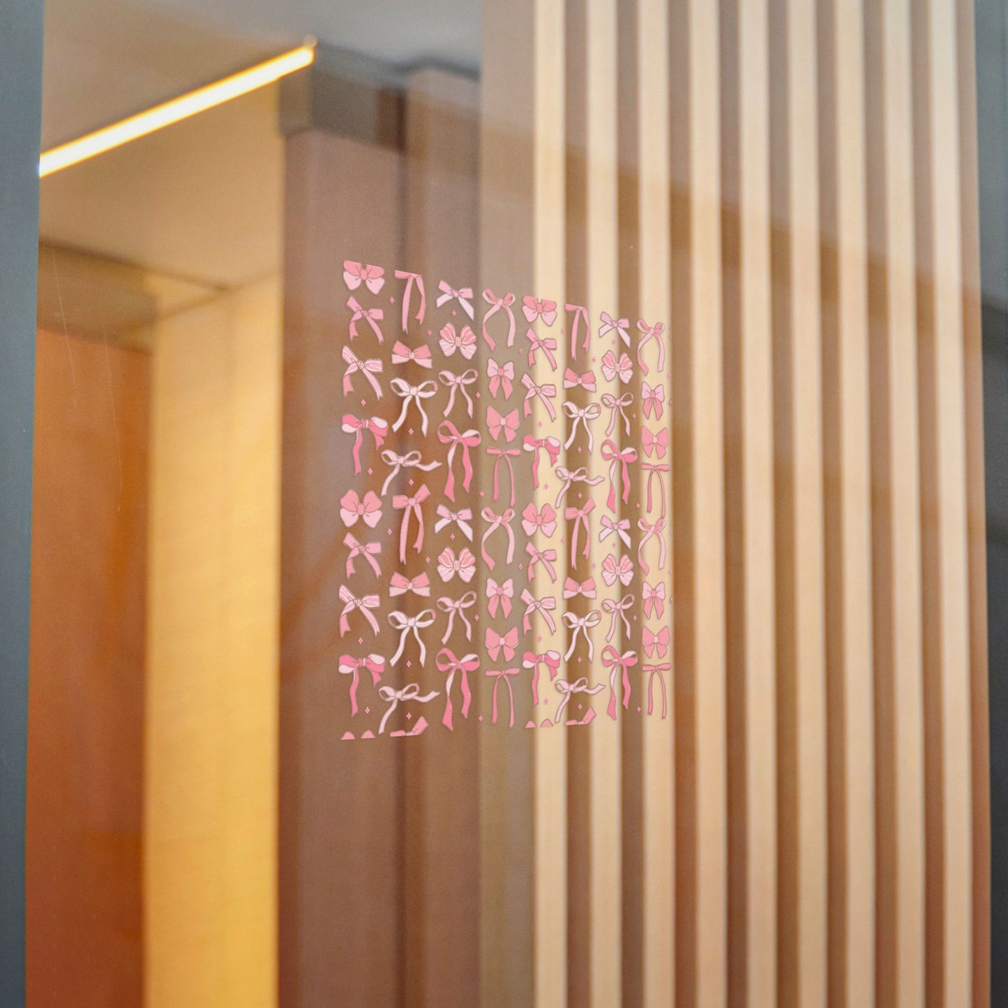Pretty Chic Pink Bow Die-Cut Stickers - Perfect for Gifts and Decor