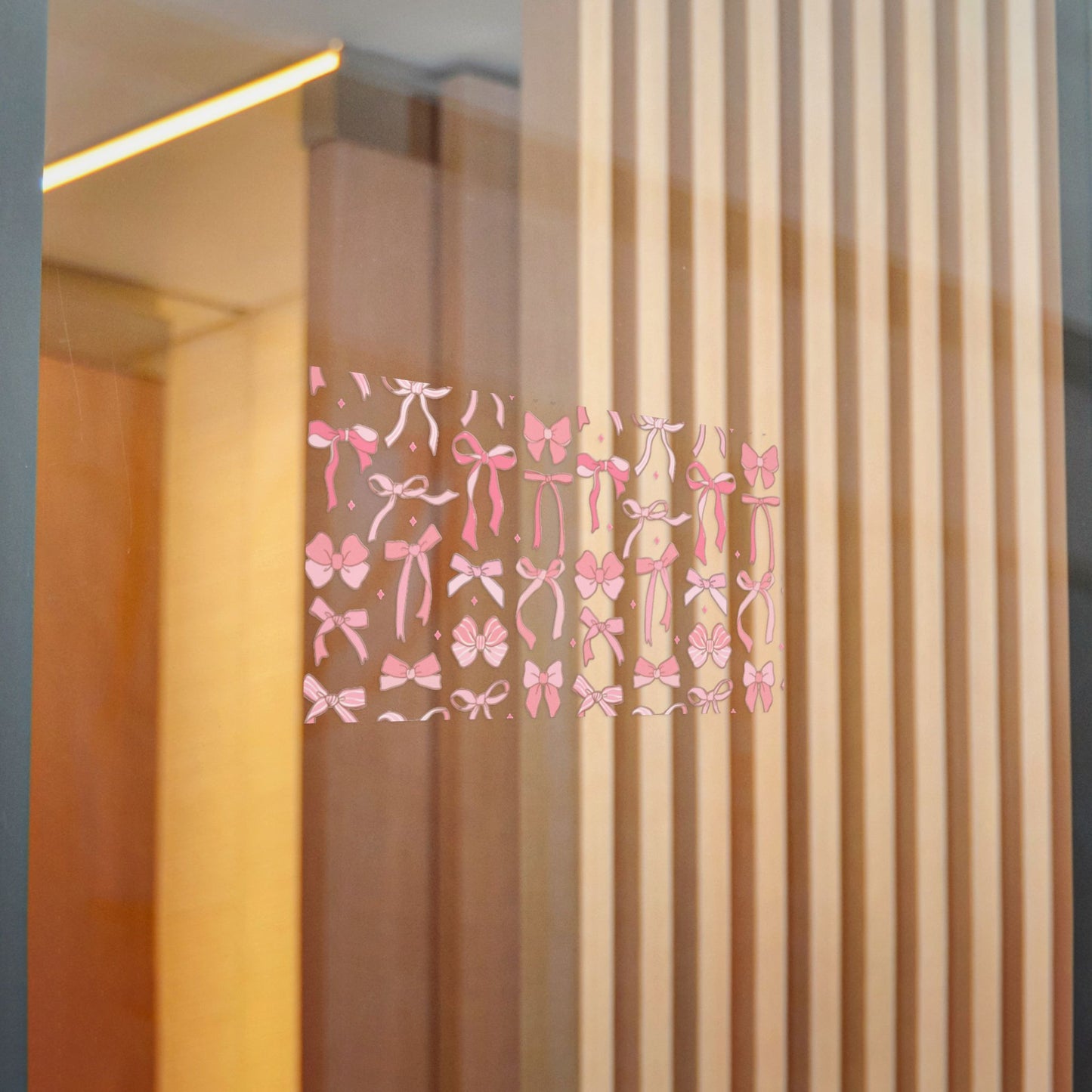 Pretty Chic Pink Bow Die-Cut Stickers - Perfect for Gifts and Decor