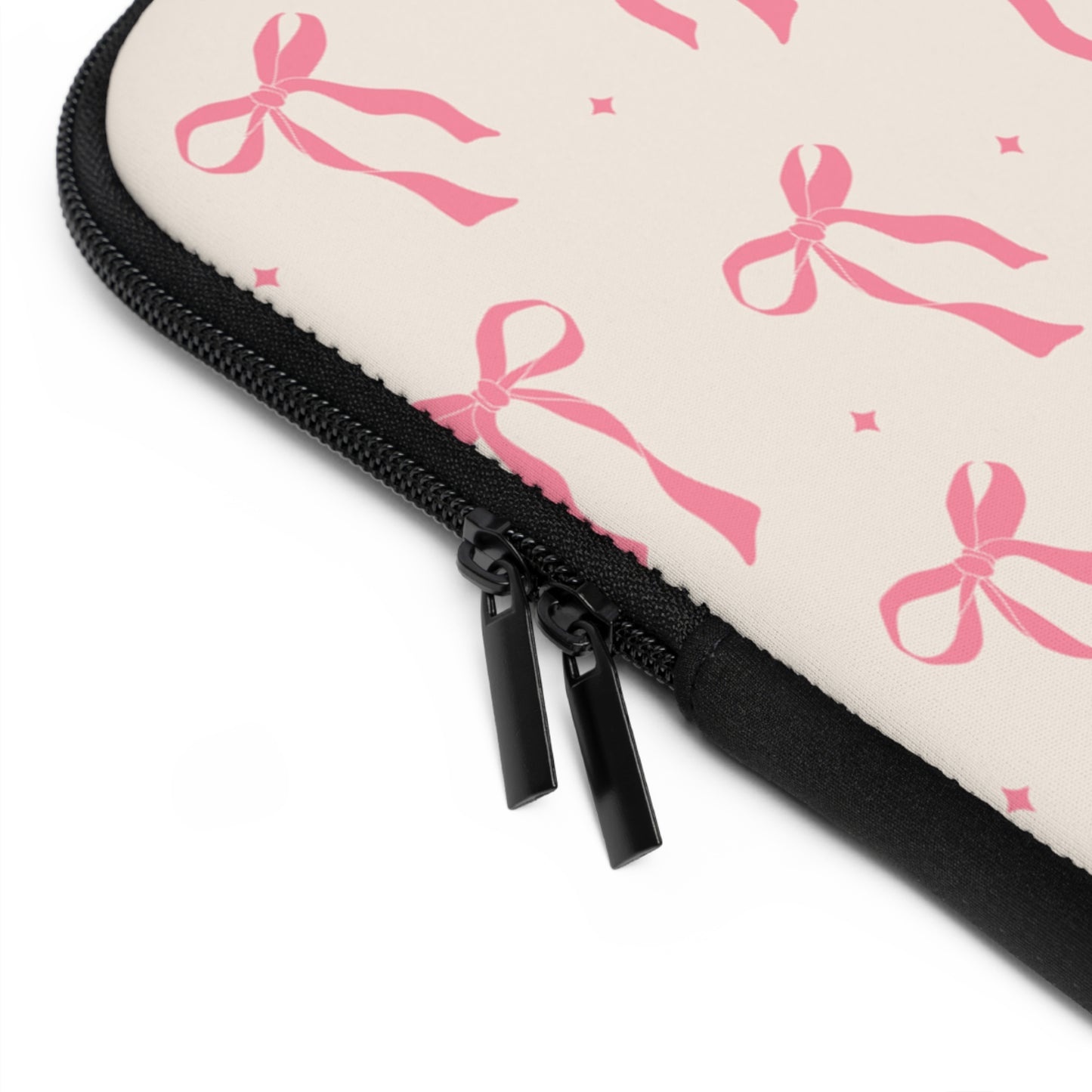 Chic Ribbon Laptop Sleeve - Stylish Protection for Your Tech