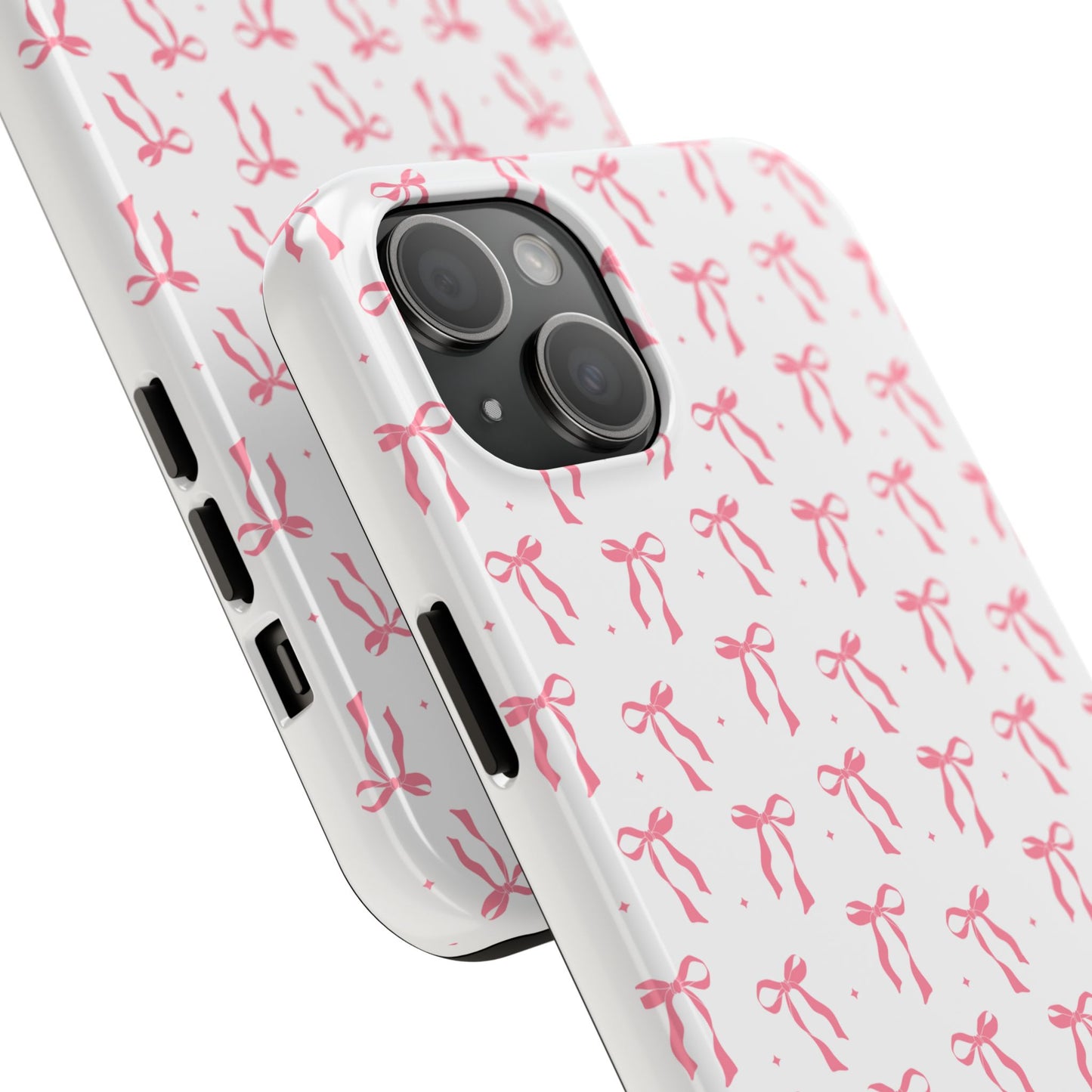 Ribbon Ballet Tough Phone Case - Stylish pink bows aesthetic