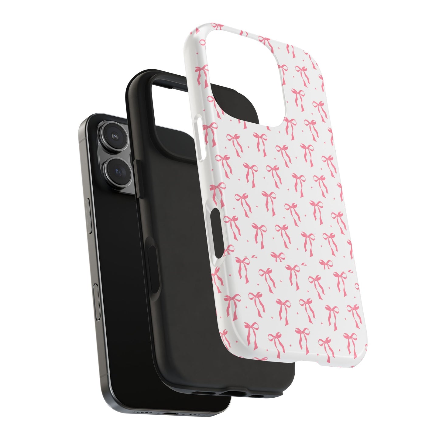 Ribbon Ballet Tough Phone Case - Stylish pink bows aesthetic