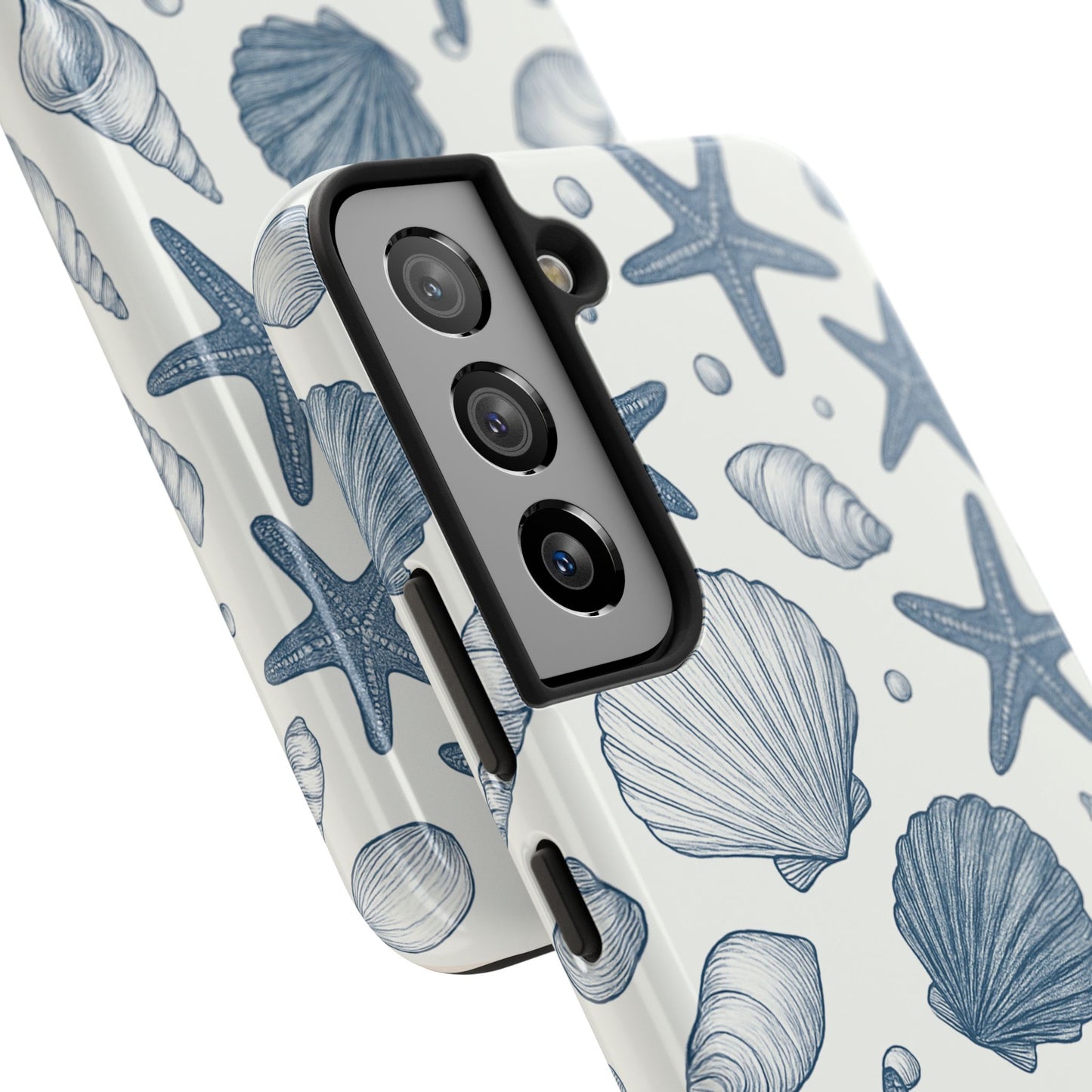 Z Coastal Shells Tough Phone Case - Nautical Design for Ocean Lovers