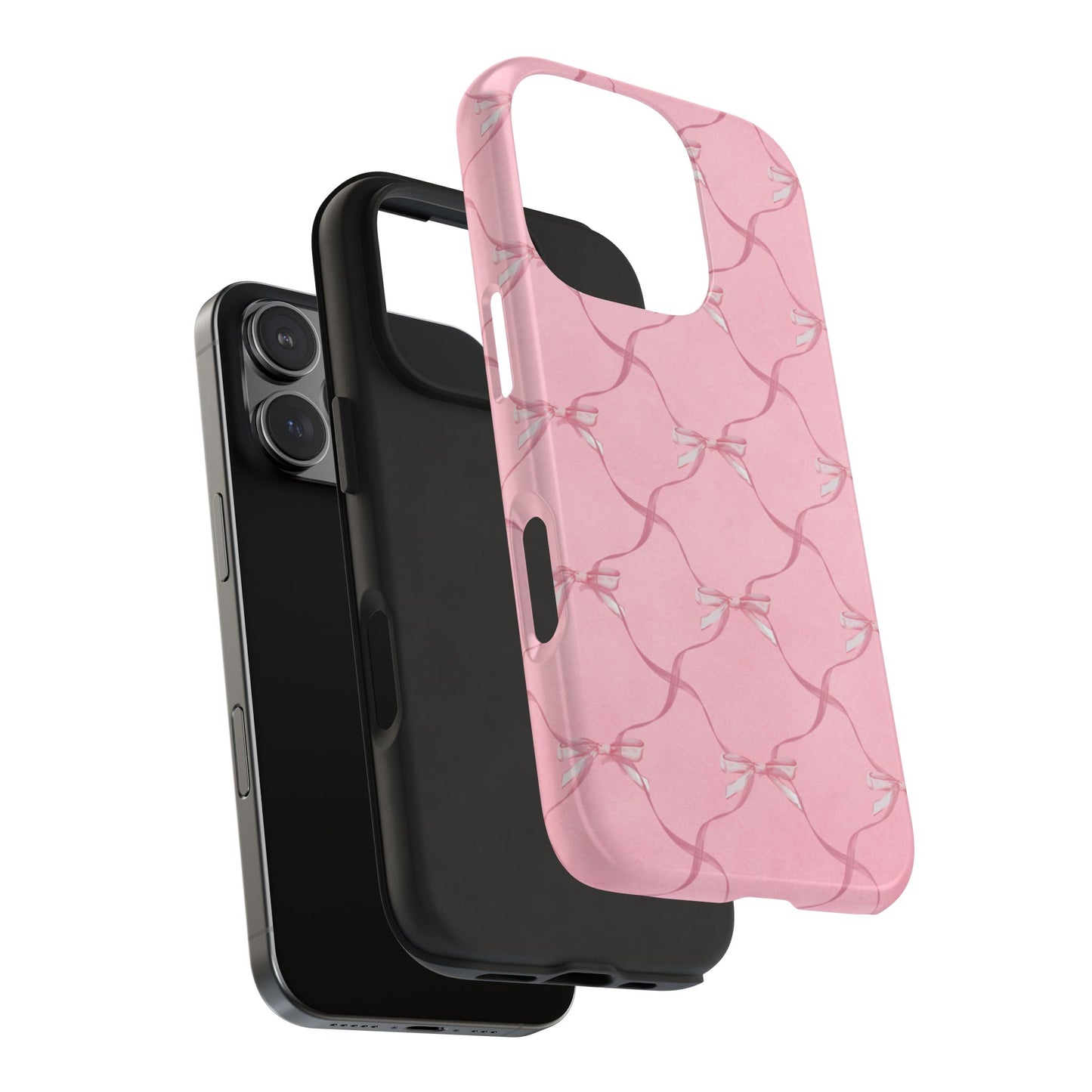 Stylish Tough Phone Case, Pink Pattern iPhone Cover, Custom Phone Armor, Durable Case for Girls, Perfect Gift Idea