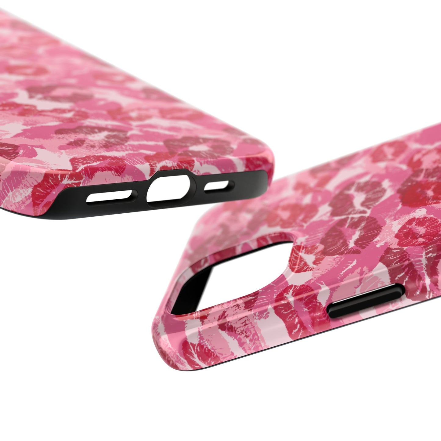 Cute Lipstick Stain Print Phone Case - Tough Phone Covers for Her, Lipstick Design, Cute Gift, Valentine’s Day, Stylish Protection