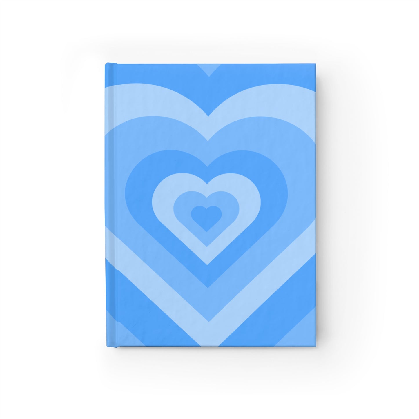 Heartfelt Blue Journal, Ruled Line, Notebook for Journaling, Gift for Writers, Self Care, Valentines Day Gift, Heart Design, Inspirational Diary