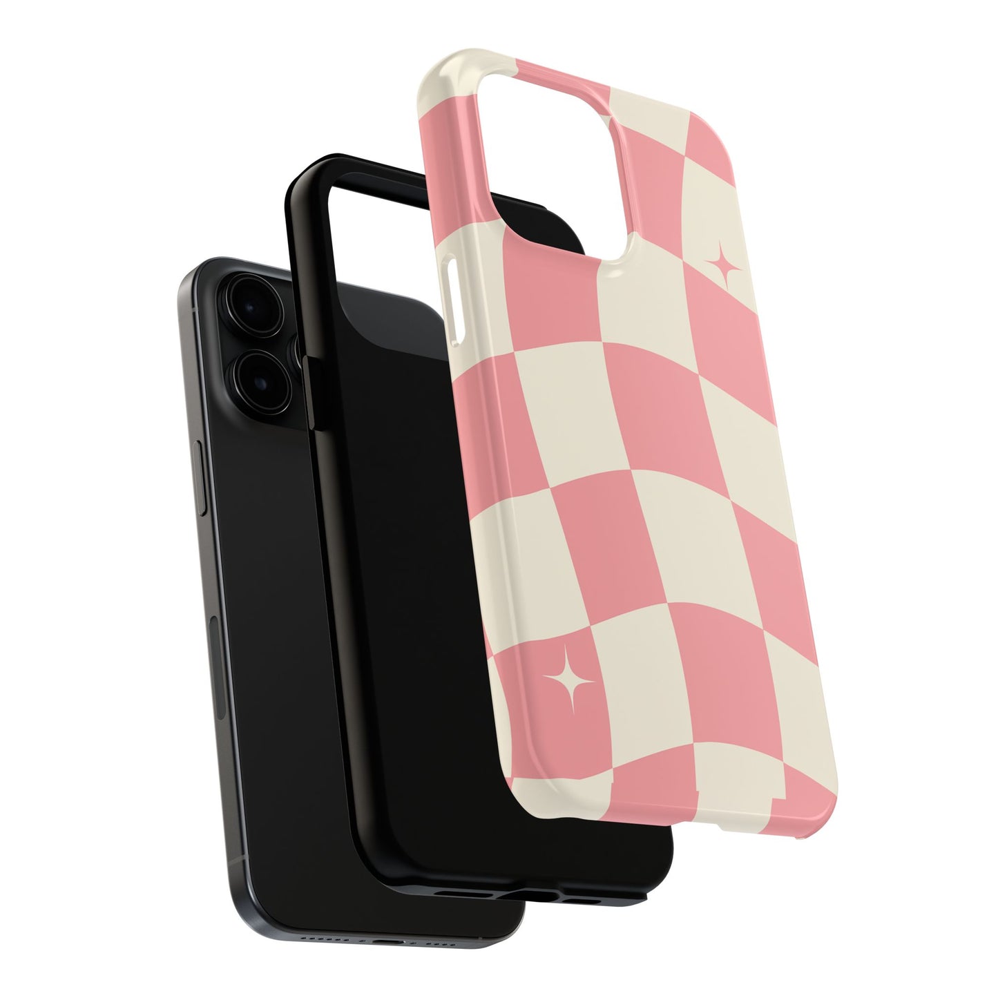 Aesthetic Vibrant Checkerboard Tough Phone Case - Stylish Protection for Trendsetters
