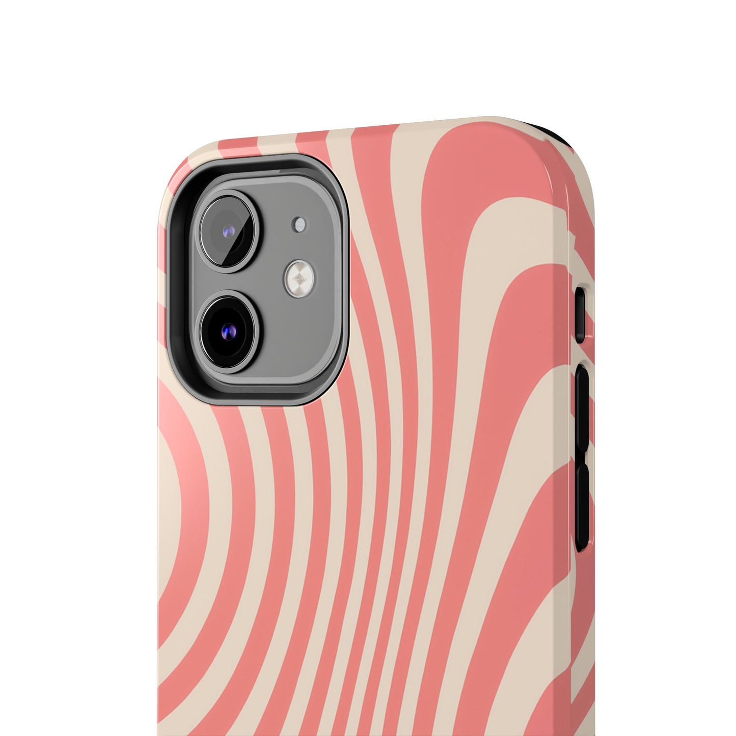 Stylish Waves Phone Case - Trendy Mobile Accessory, Durable Protection, Gift for Teens, Modern Design, Pink Aesthetic