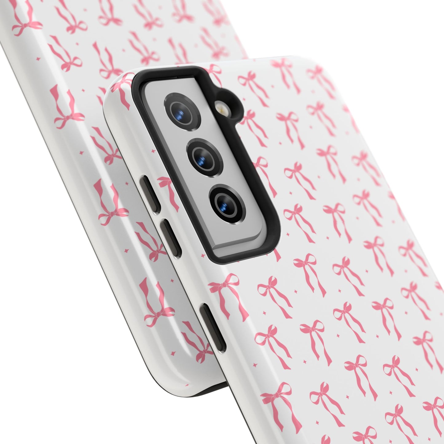 Ribbon Ballet Tough Phone Case - Stylish pink bows aesthetic