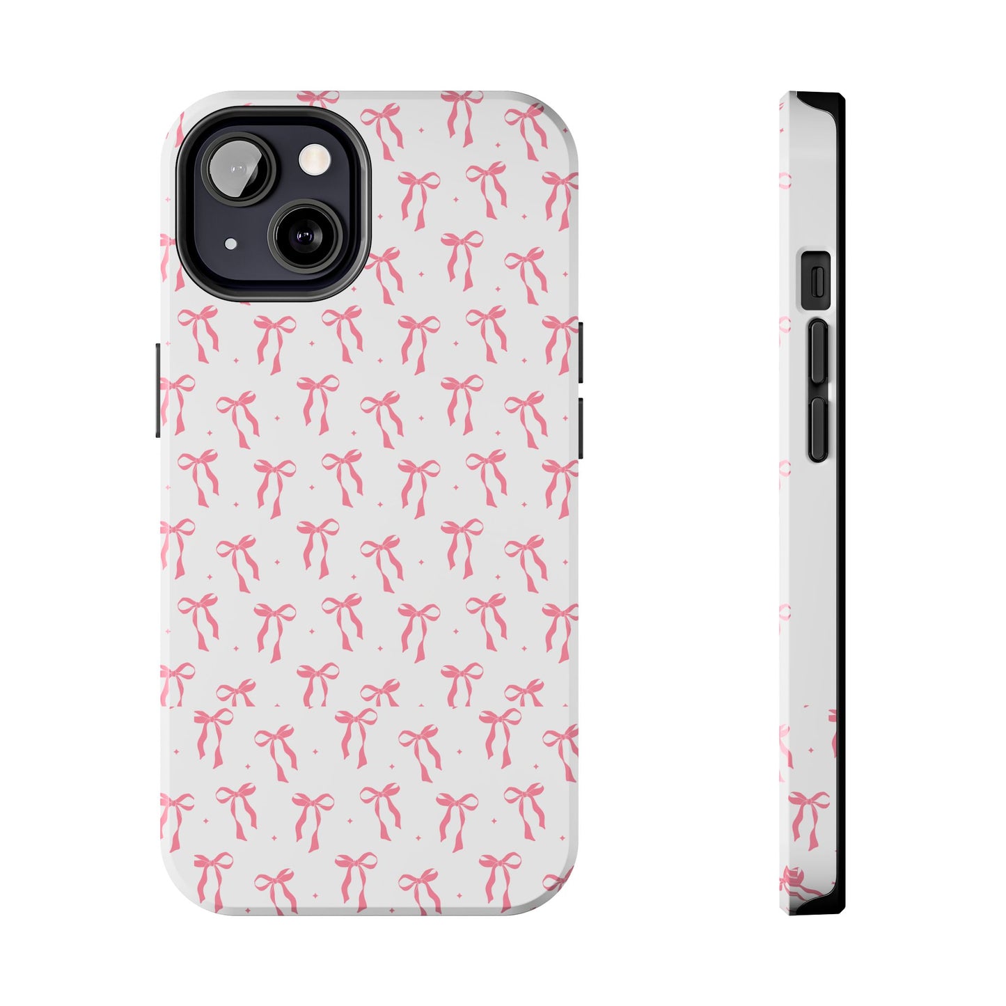 Ribbon Ballet Tough Phone Case - Stylish pink bows aesthetic