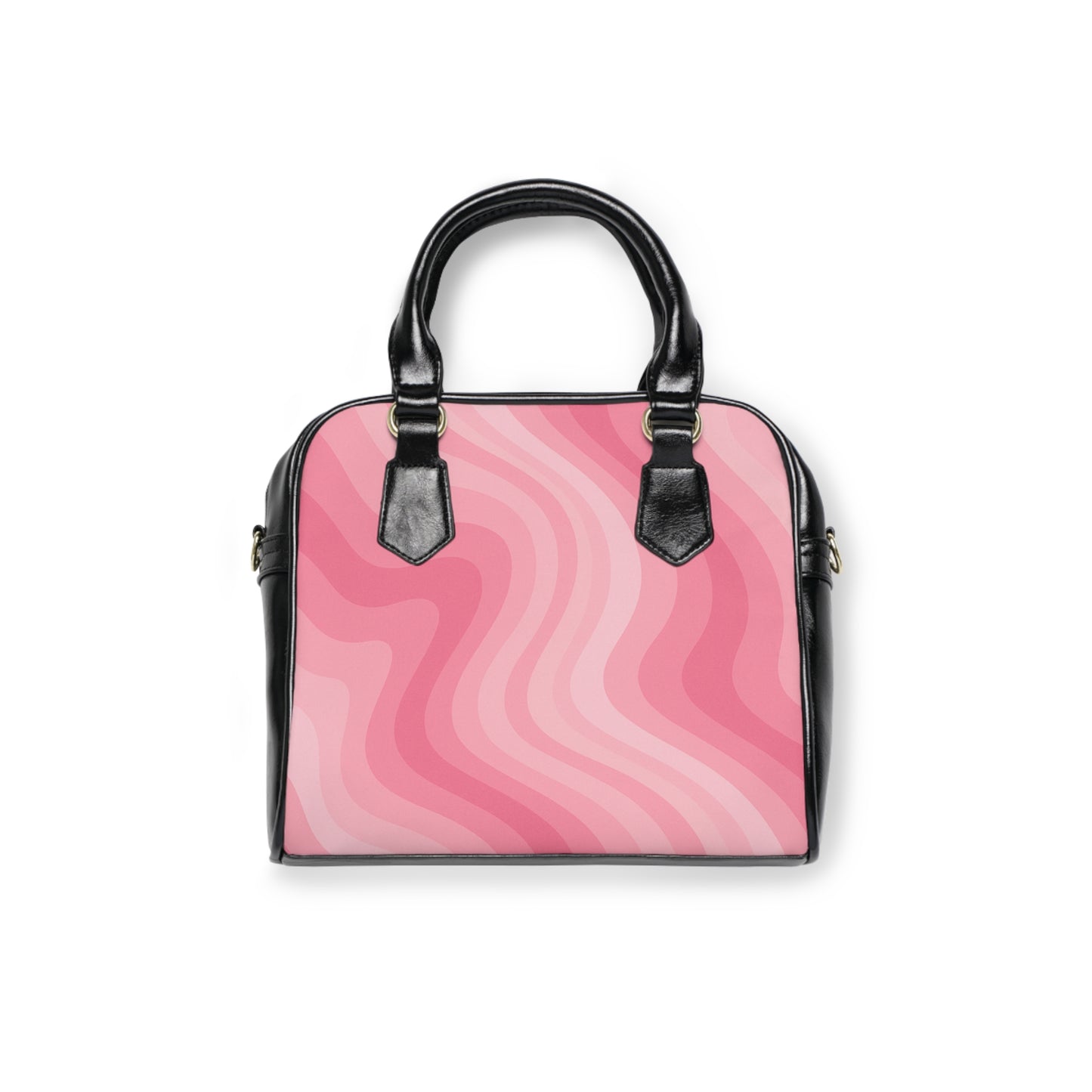 Pretty Chic Pink Wavy Shoulder Handbag, Trendy Tote, Everyday Purse, Stylish Bag, Gift for Her, Fashion Accessory, Summer Essentials