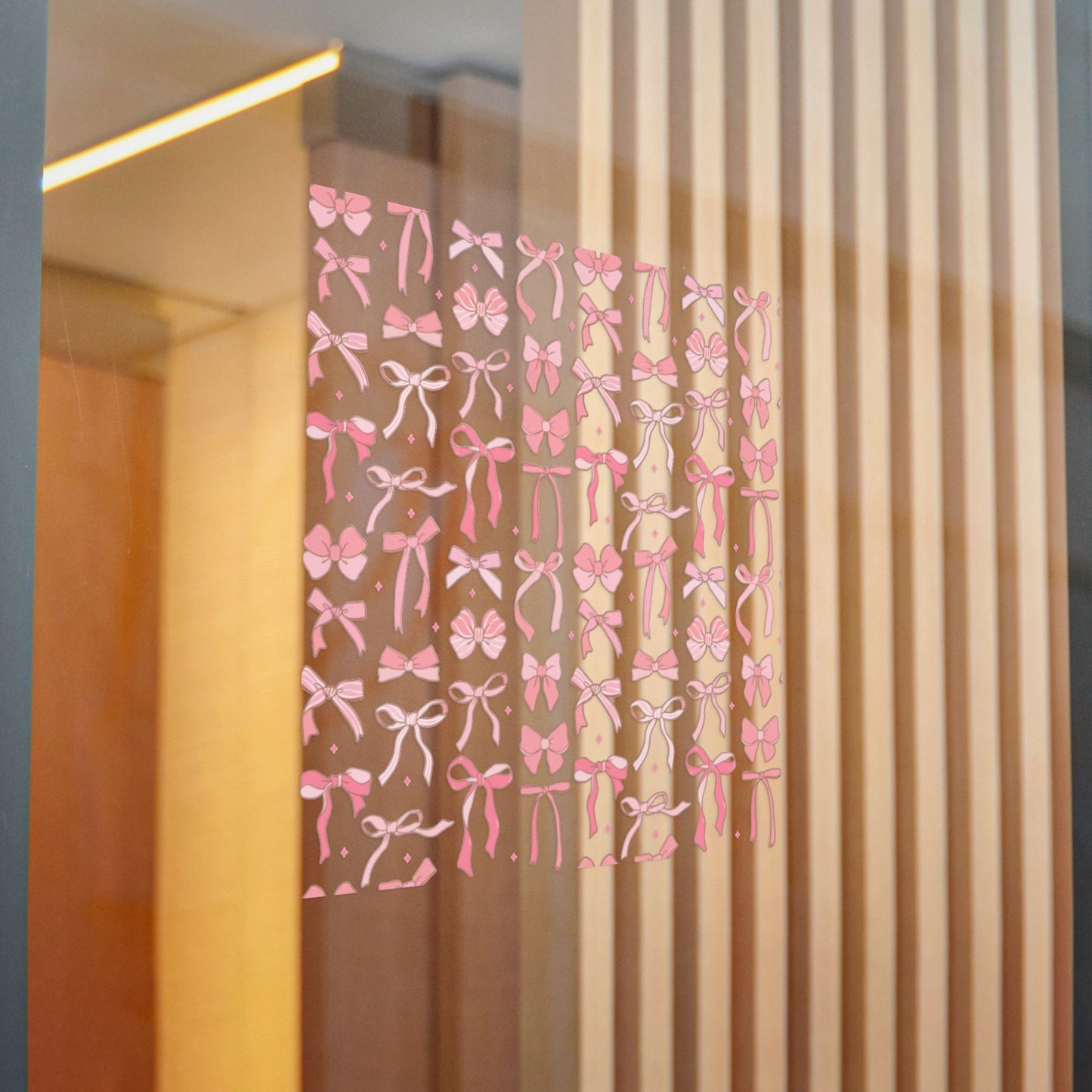 Pretty Chic Pink Bow Die-Cut Stickers - Perfect for Gifts and Decor