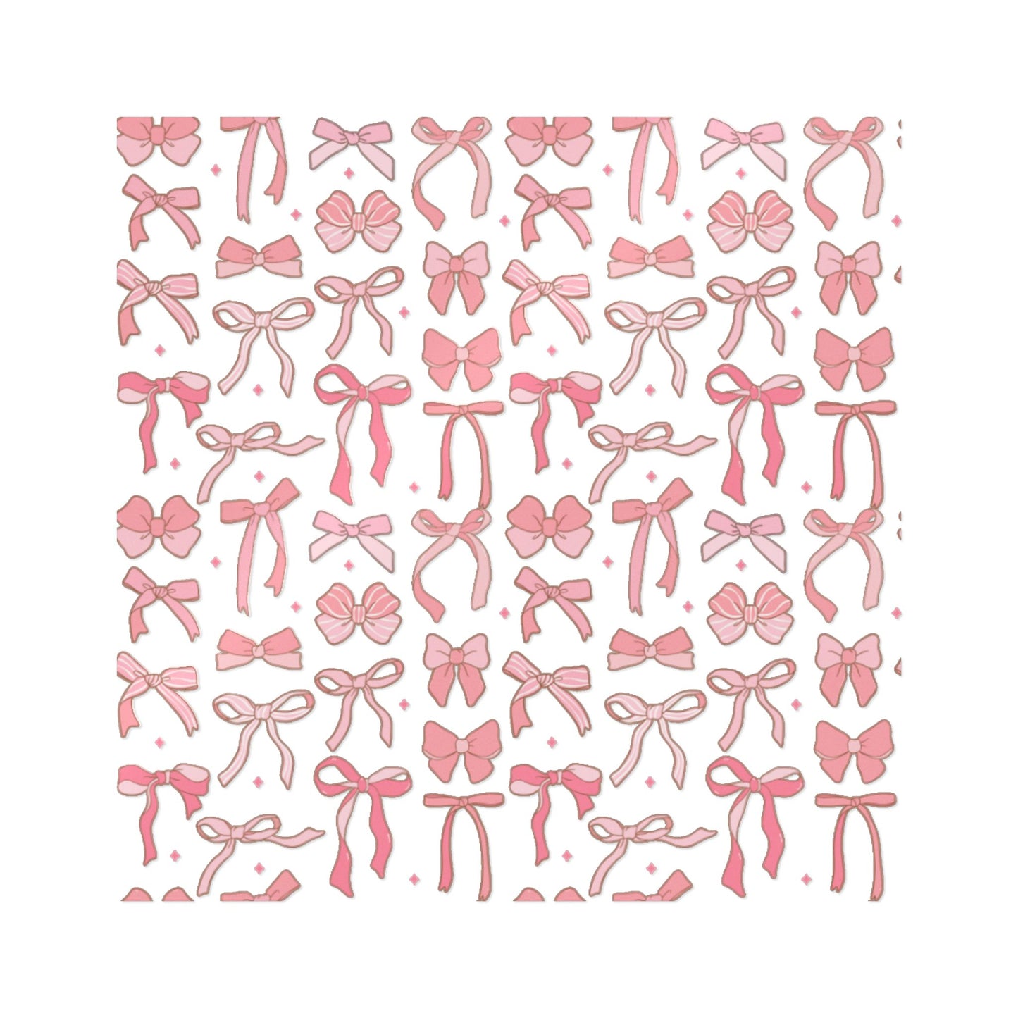 Pretty Chic Pink Bow Die-Cut Stickers - Perfect for Gifts and Decor