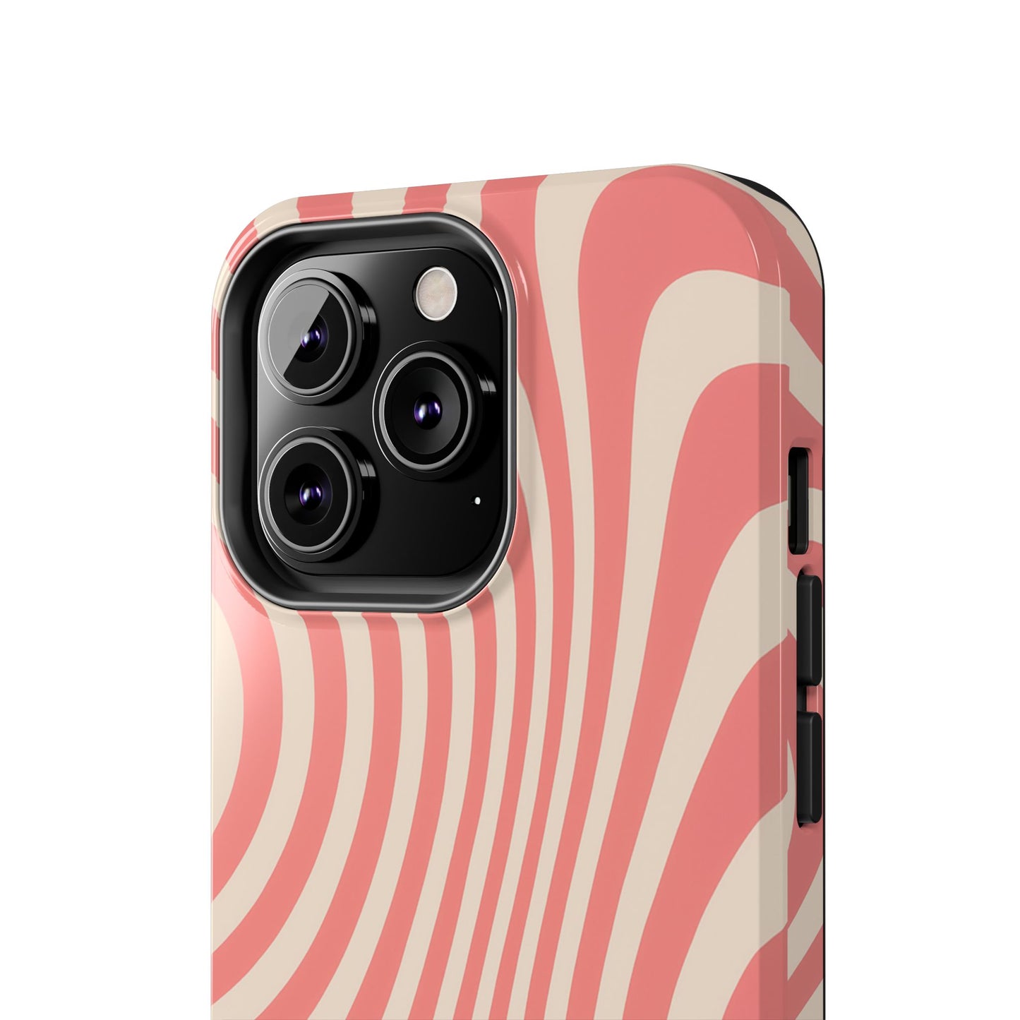 Stylish Waves Phone Case - Trendy Mobile Accessory, Durable Protection, Gift for Teens, Modern Design, Pink Aesthetic