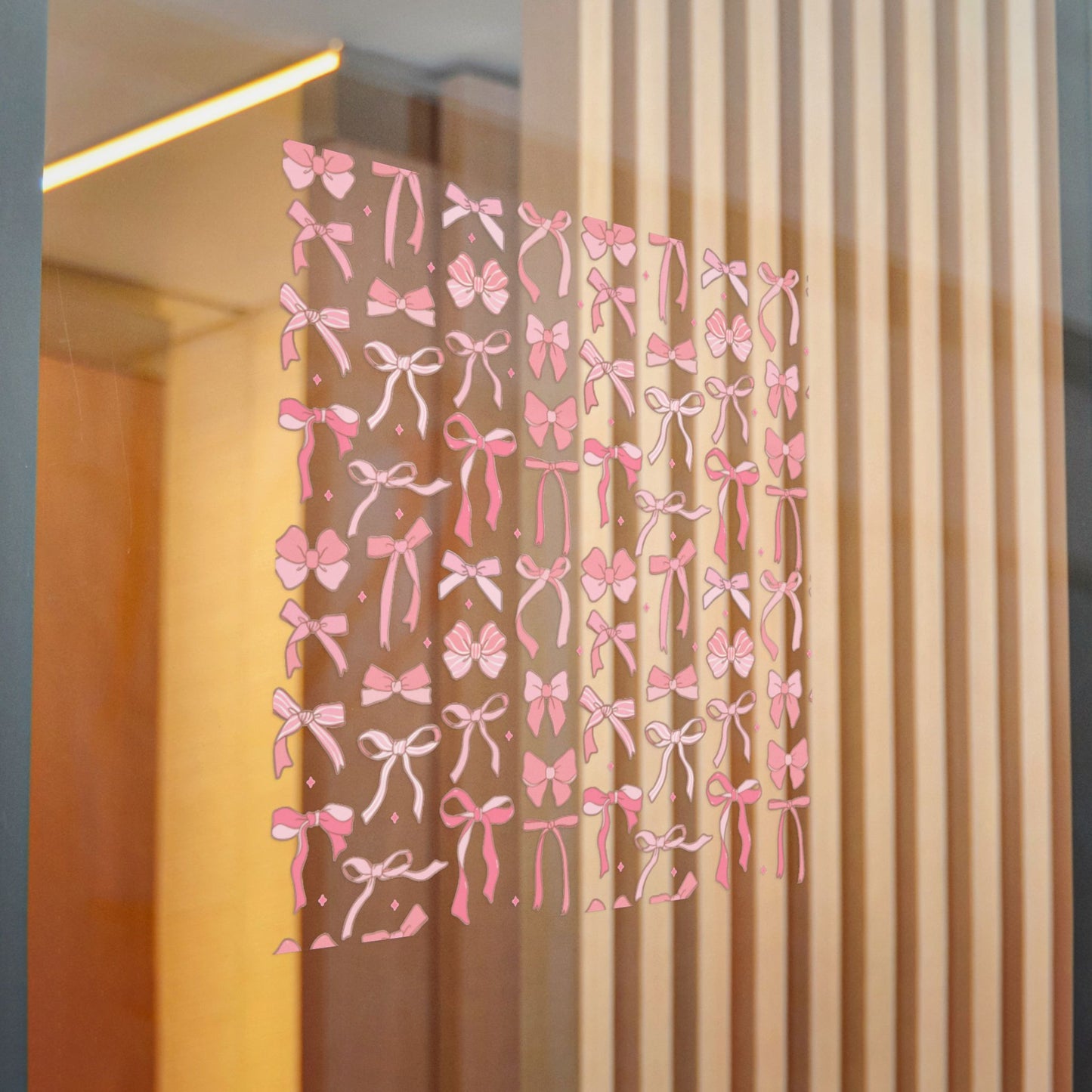 Pretty Chic Pink Bow Die-Cut Stickers - Perfect for Gifts and Decor
