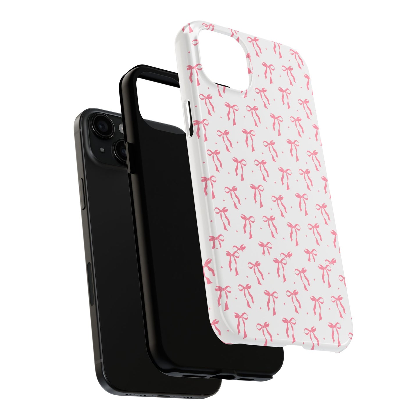 Ribbon Ballet Tough Phone Case - Stylish pink bows aesthetic