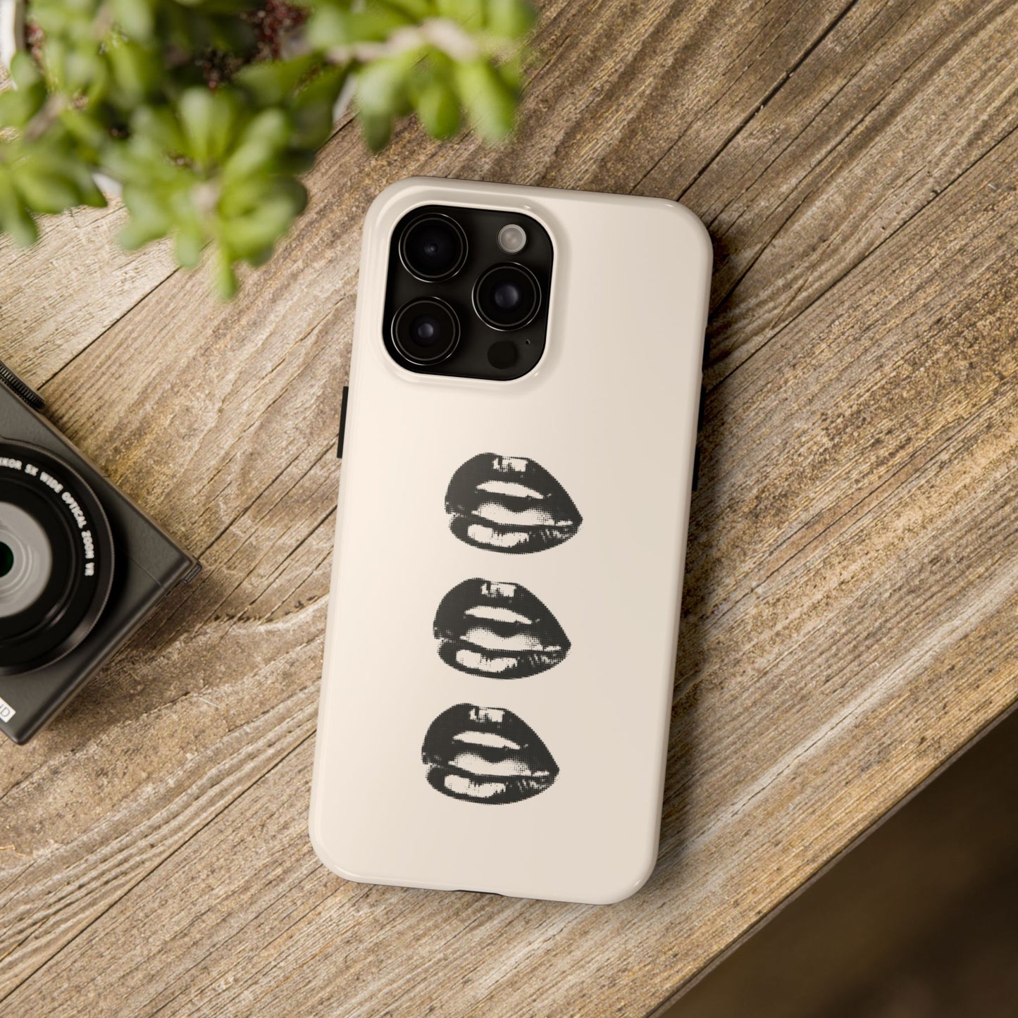 Stylish Lip Print Phone Case - Tough, Durable, Unique Cover for Trendy Individuals, Gift for Her, Valentine's Day, Fashion Accessory