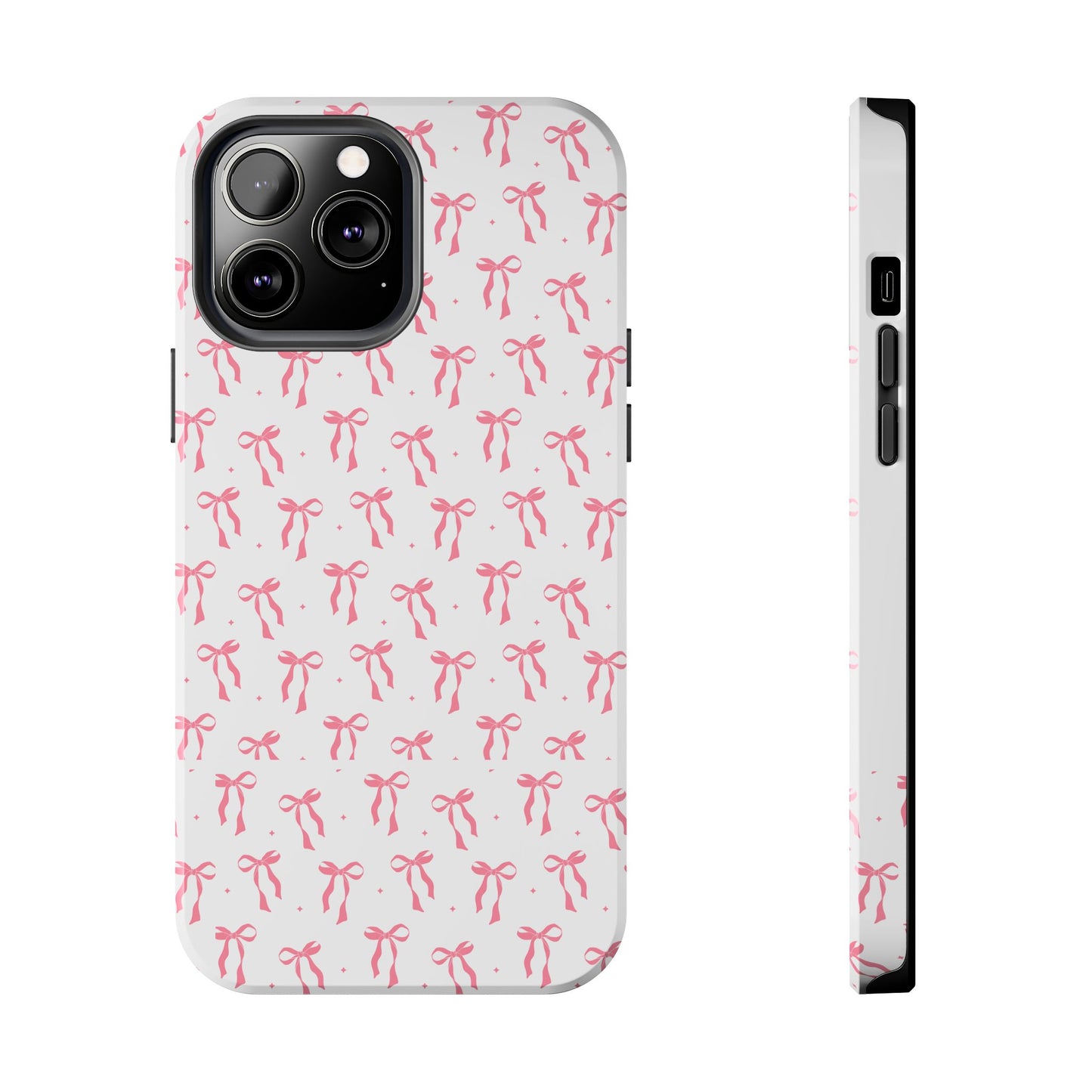 Ribbon Ballet Tough Phone Case - Stylish pink bows aesthetic