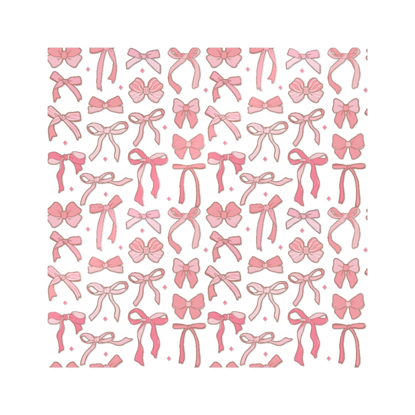 Pretty Chic Pink Bow Die-Cut Stickers - Perfect for Gifts and Decor